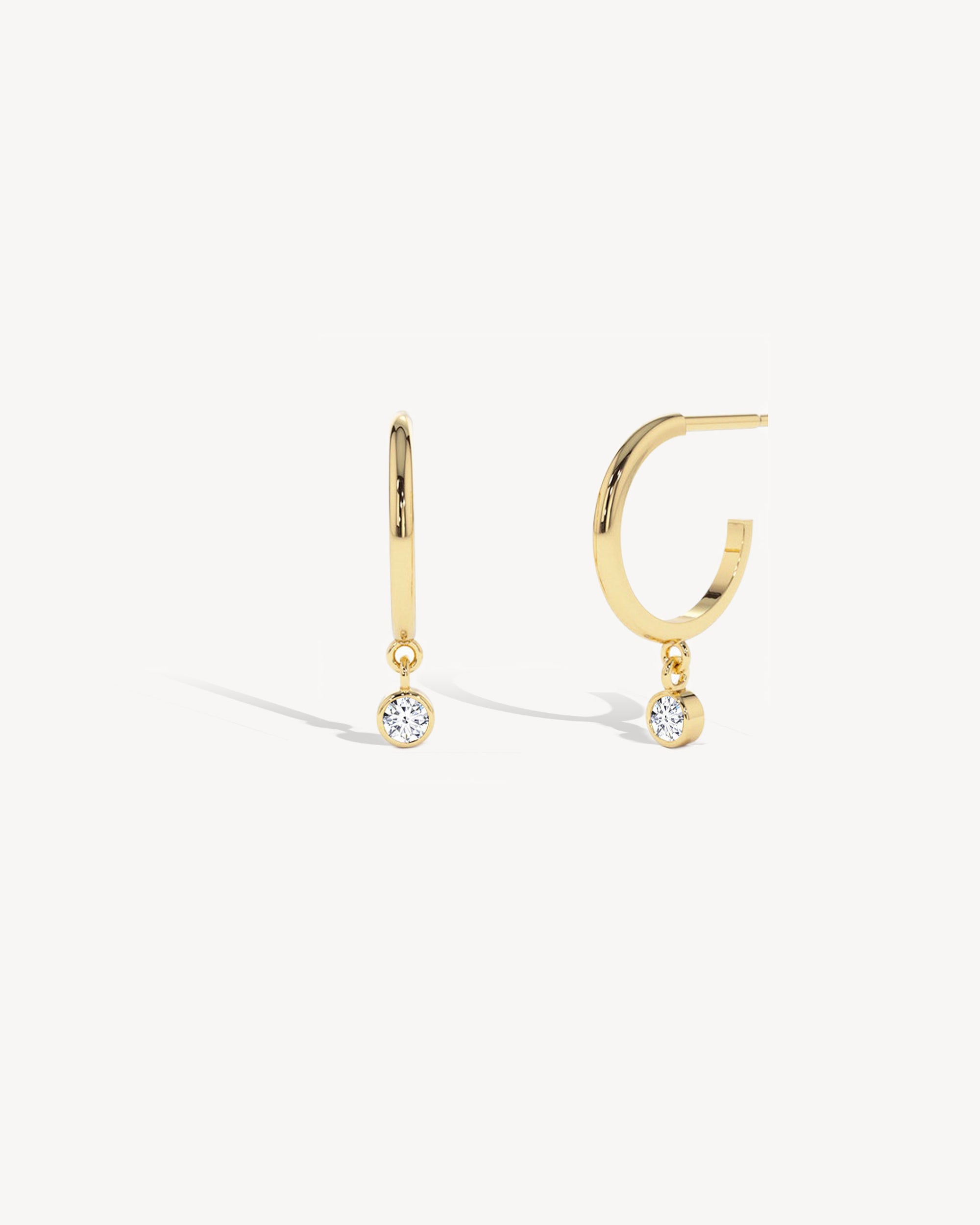 Valencia Diamond Drop Earrings 14k