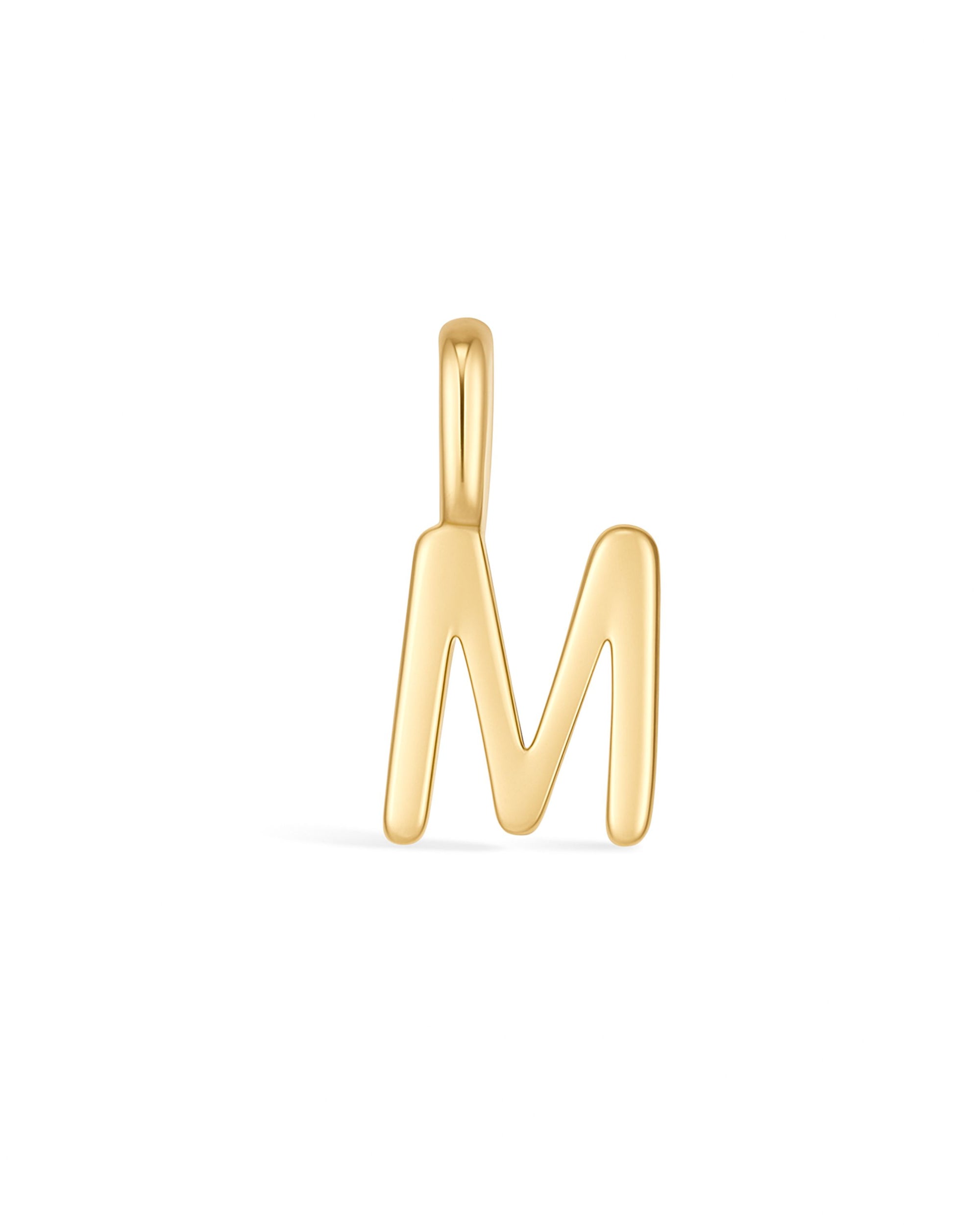 Manhattan Initial Pendant Necklace 14k (M)