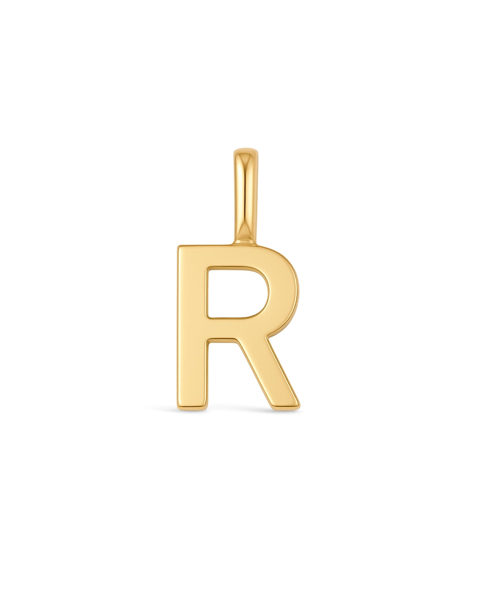 Manhattan Initial Pendant Necklace 14k (R)
