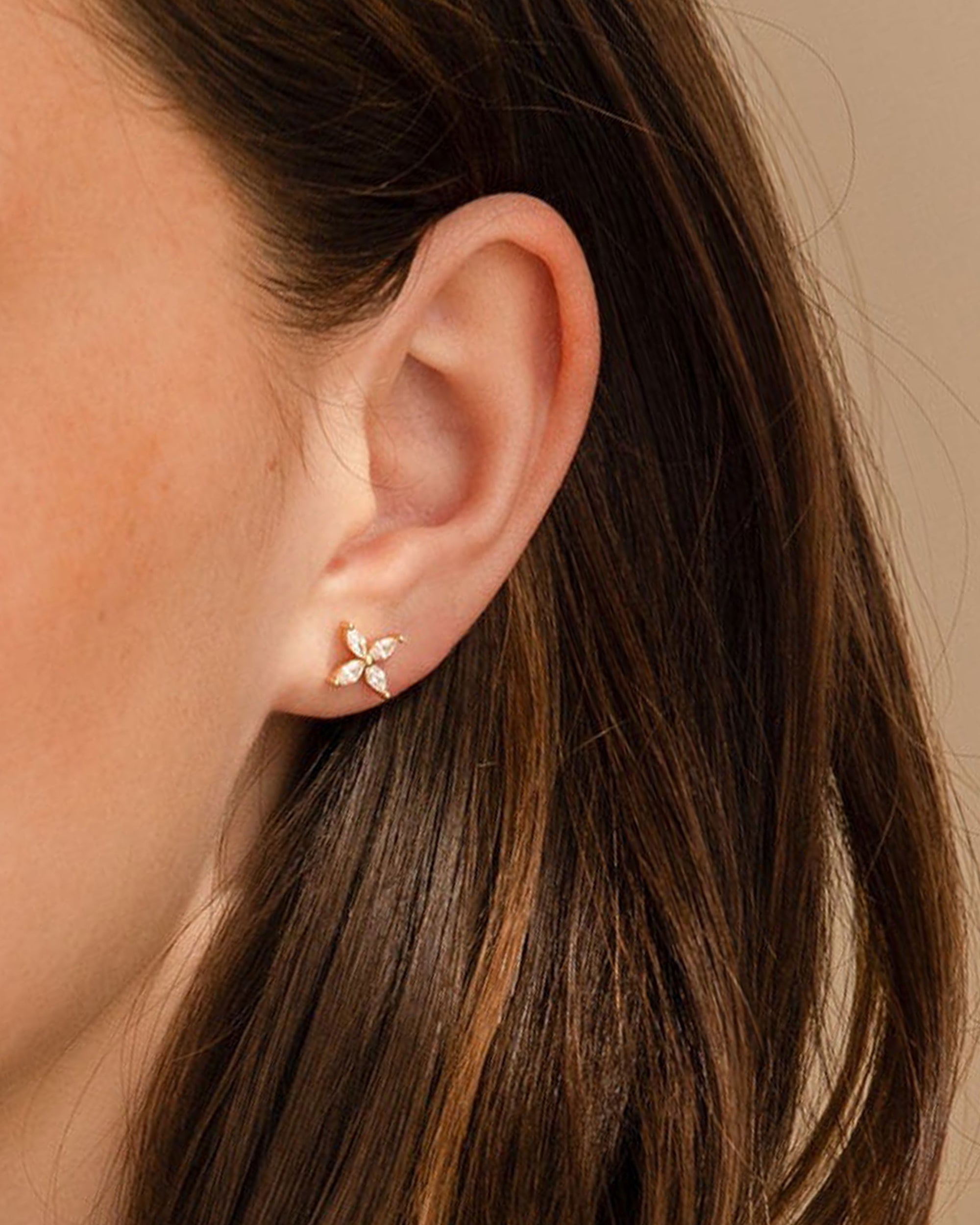 Malibu Diamond Stud Earrings 14k