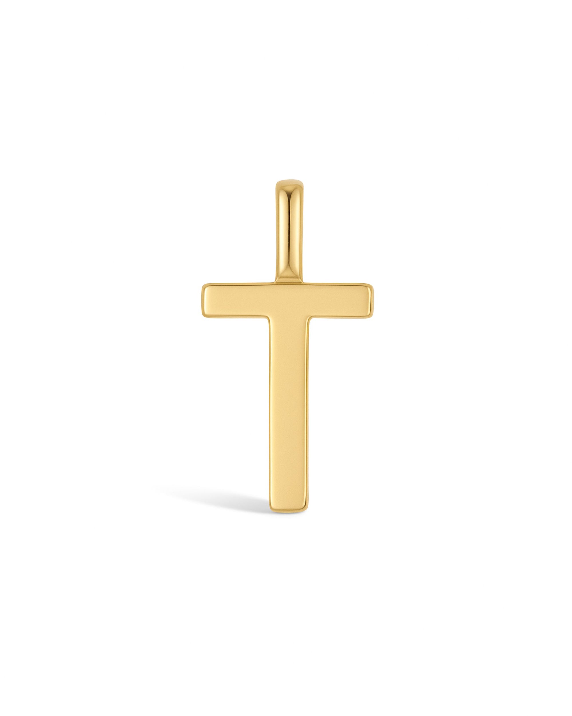 Manhattan Initial Pendant Necklace 14k (T)