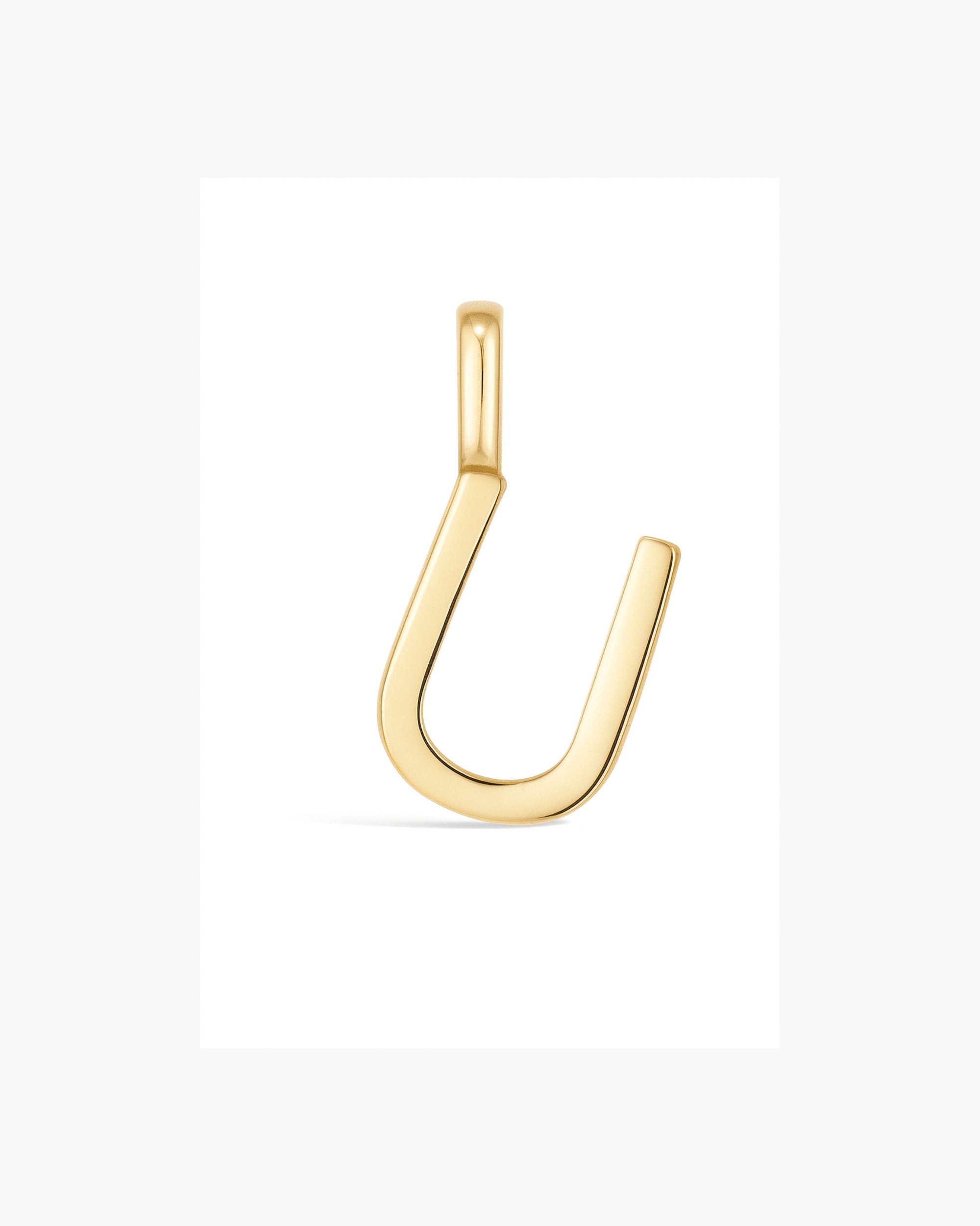 Manhattan Initial Pendant Necklace 14k (U)