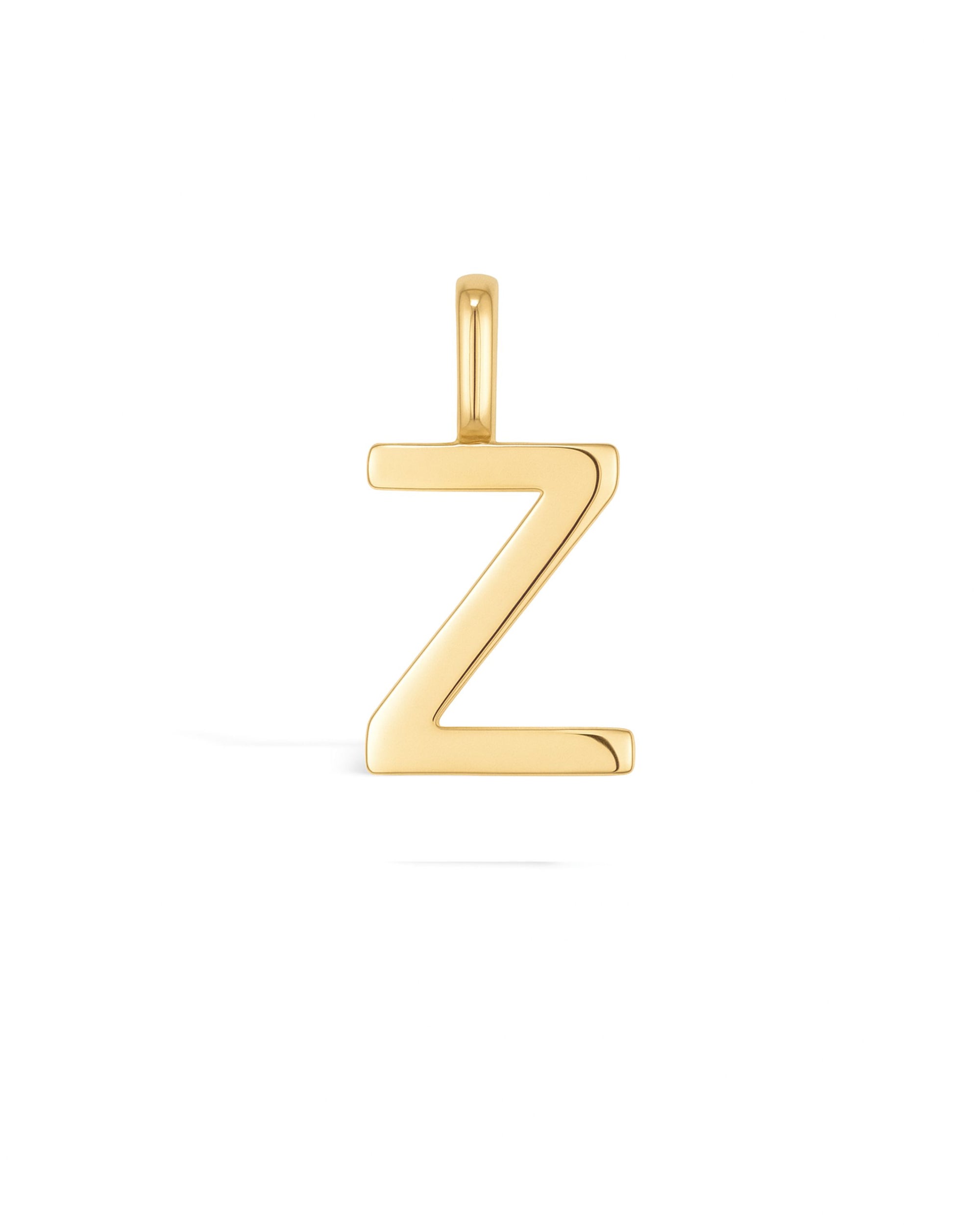 Manhattan Initial Pendant Necklace 14k (Z)