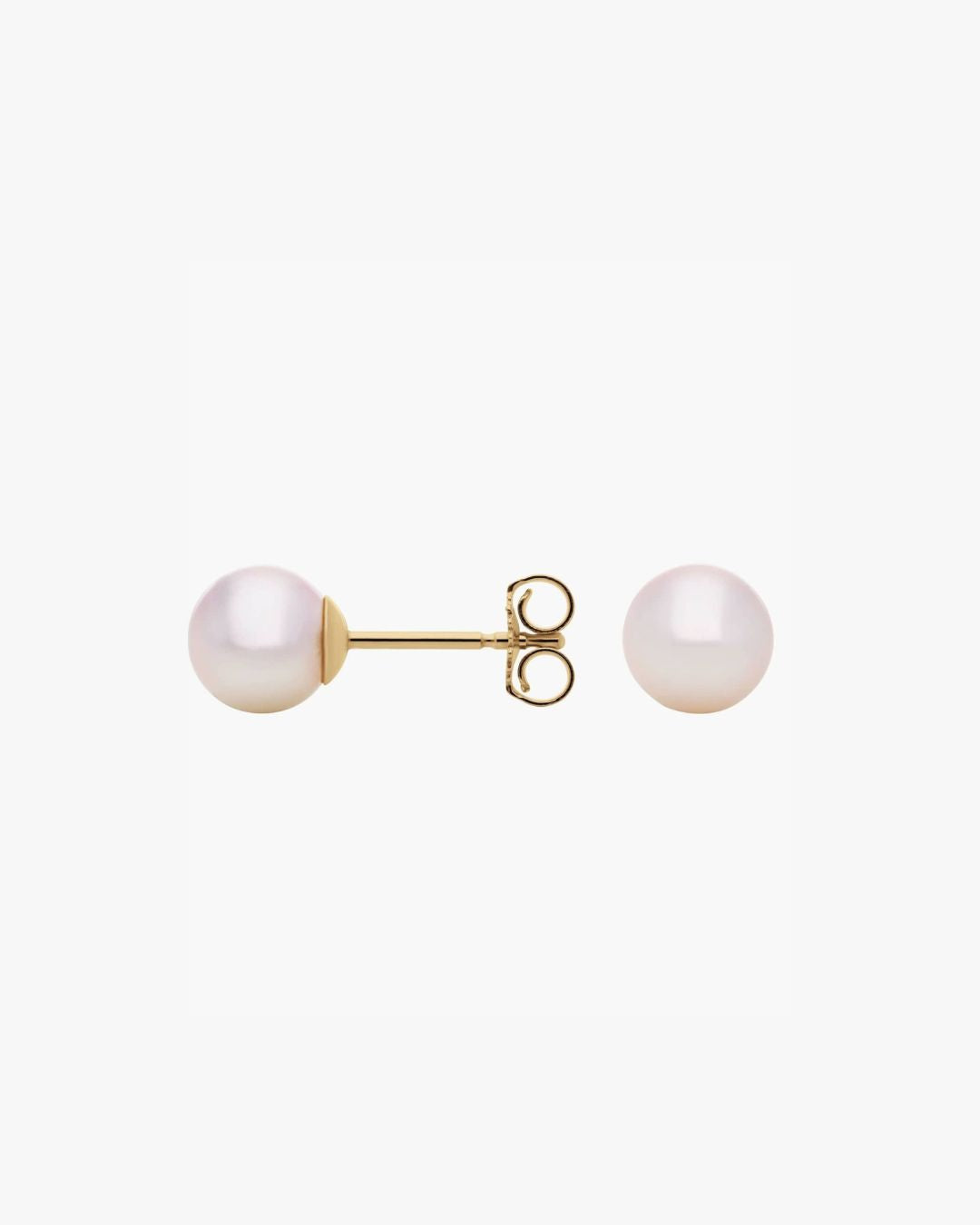 Okaya Pearl Stud Earrings 14k