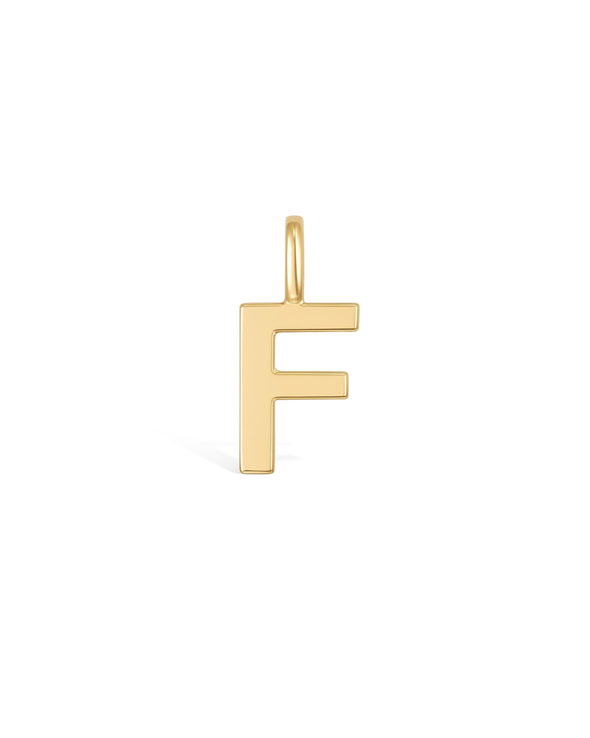 Manhattan Initial Pendant Necklace 14k (F)