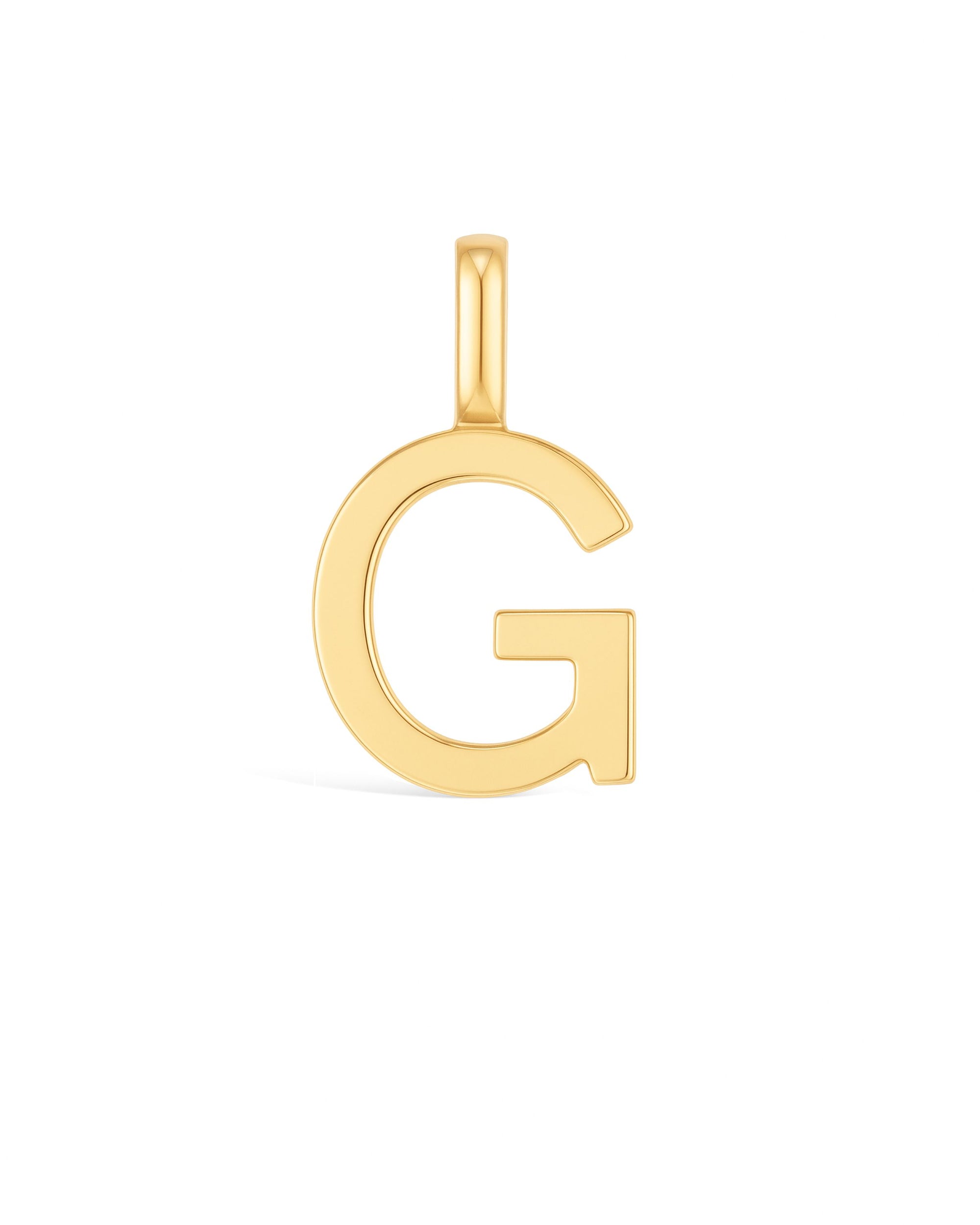 Manhattan Initial Pendant Necklace 14k (G)