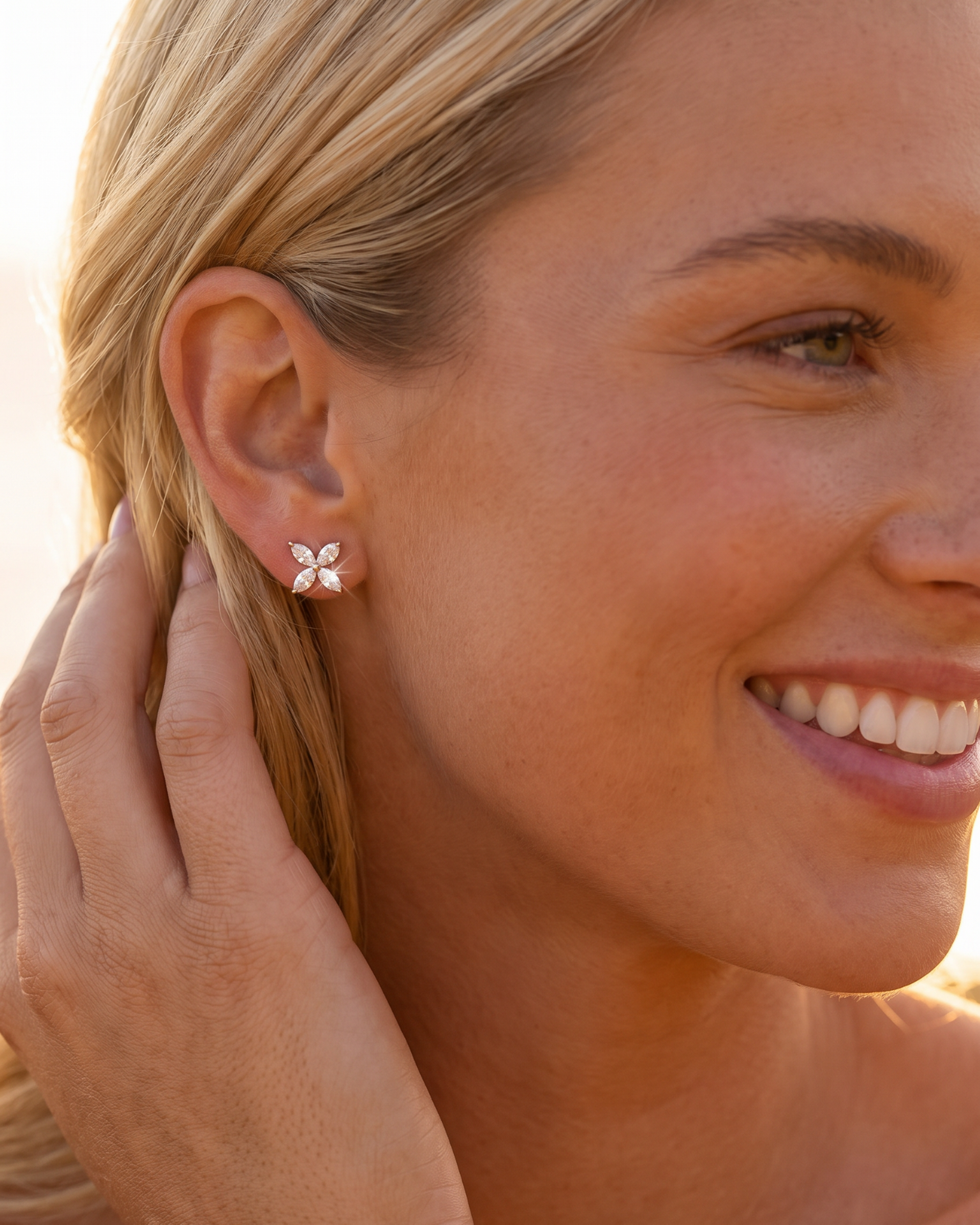 Linea Malibu Diamond Stud Earrings 14k