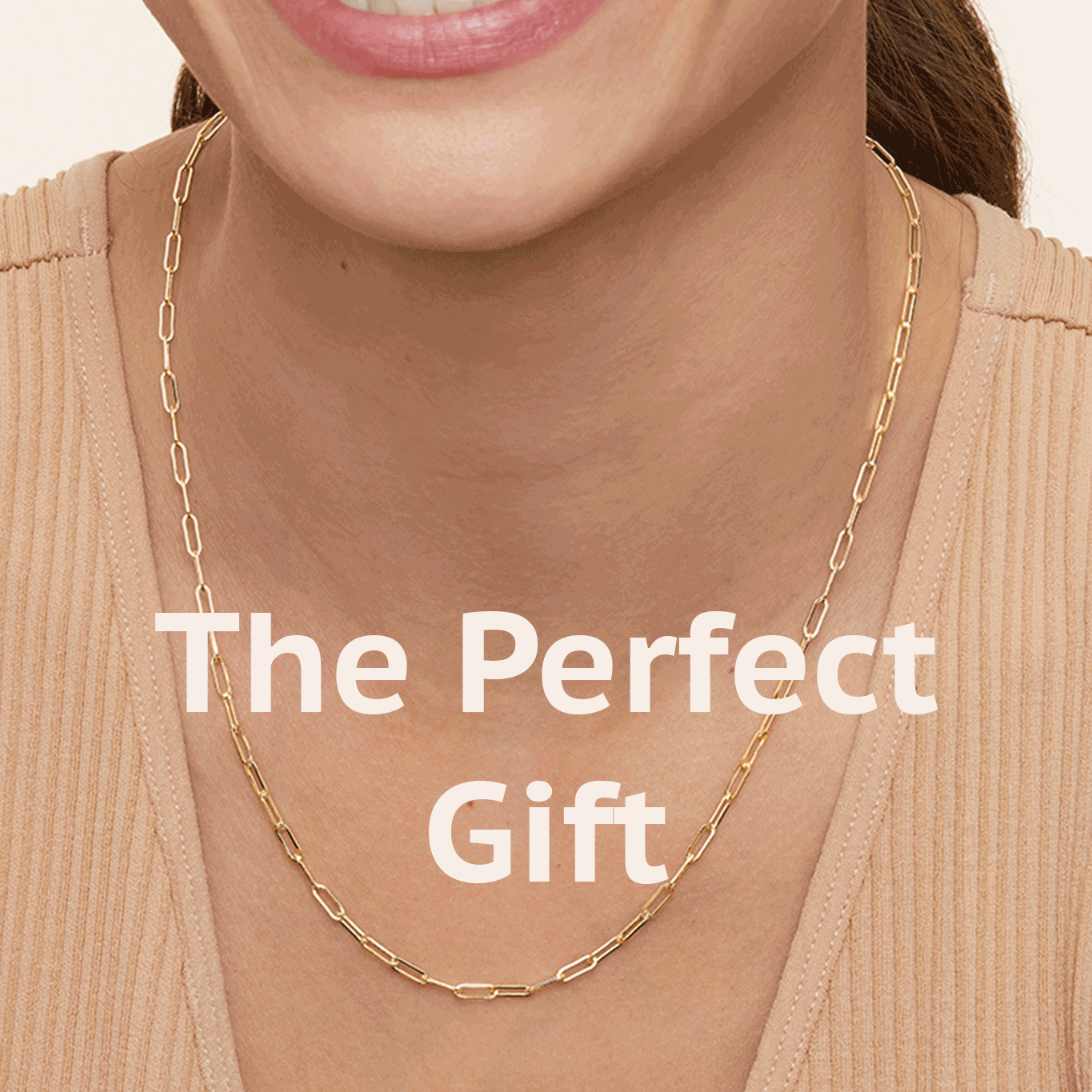 Dainty paperclip necklace deals