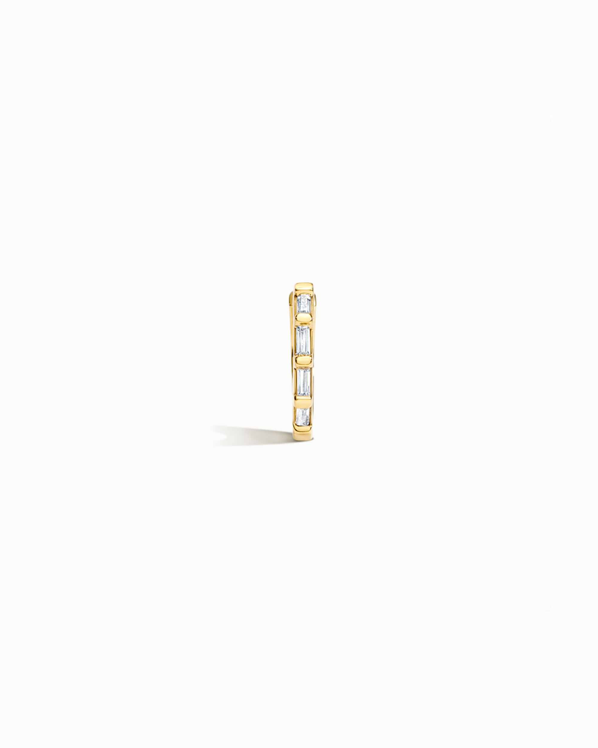 Cannes Festival Diamond Hoop Earrings 14k