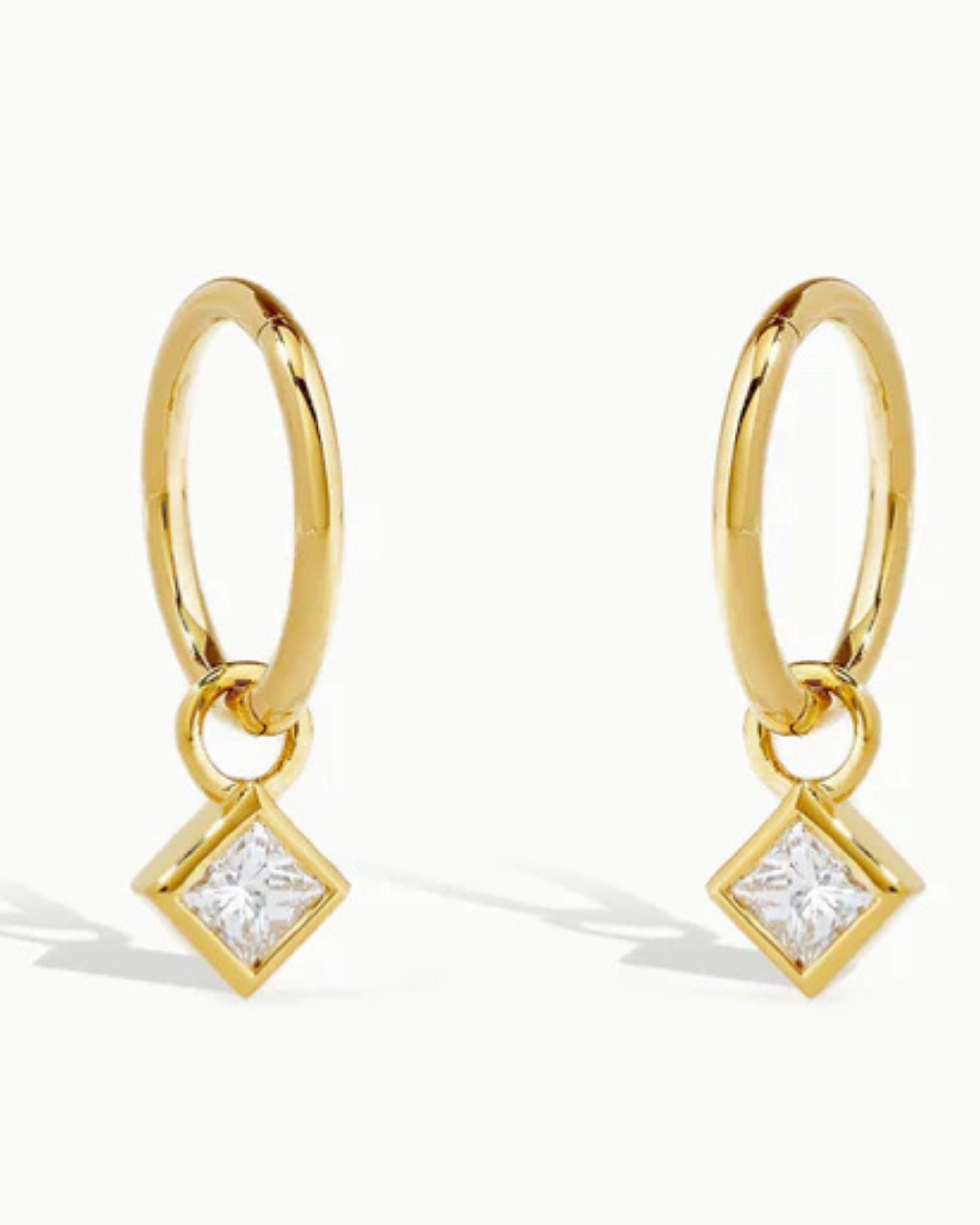 Saint Tropez Diamond Petite Hoop Earrings 14k