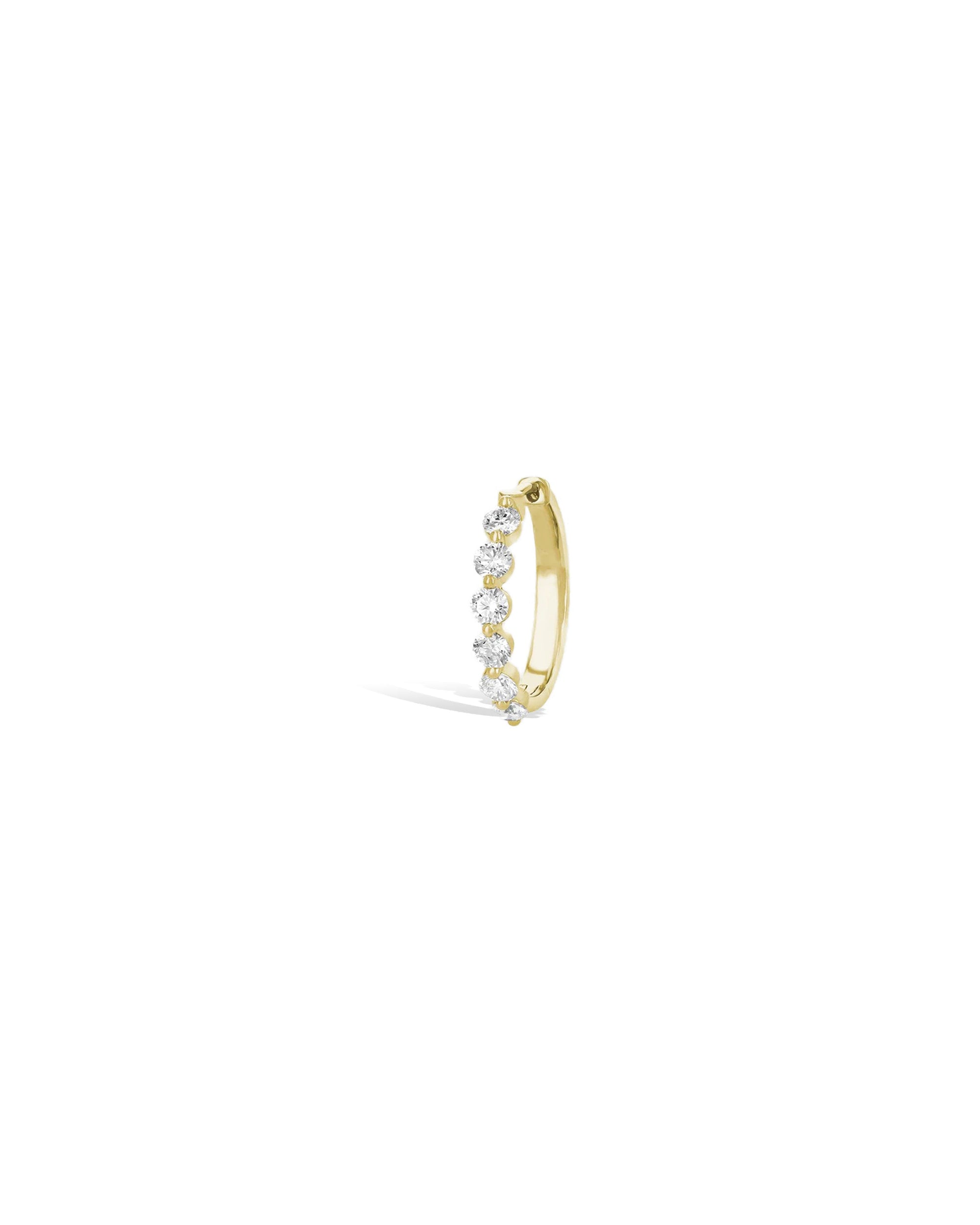 Paris Twilight Diamond Hoop Earrings 14k