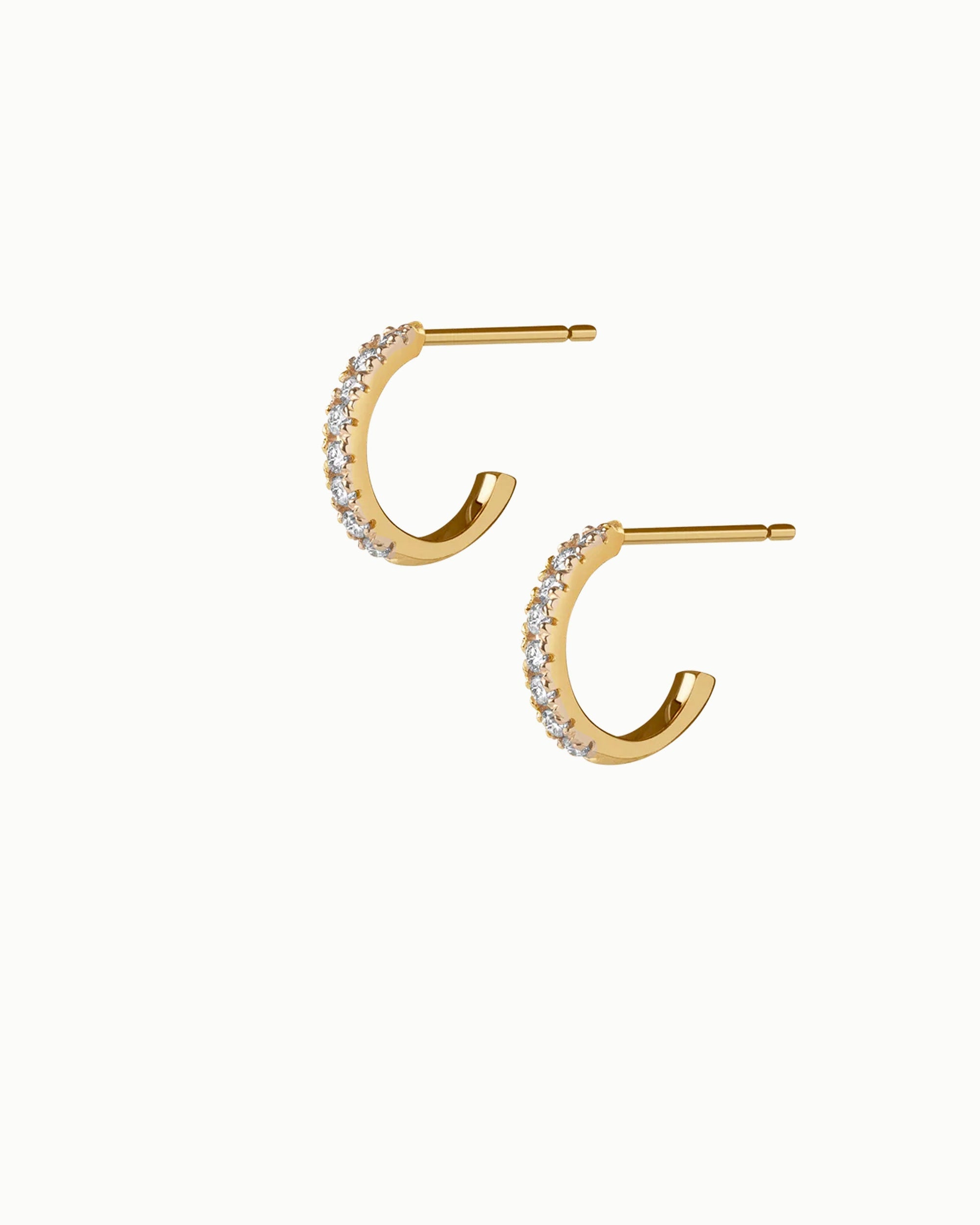 La La Land Diamond Hoop Earrings No. 1 14k