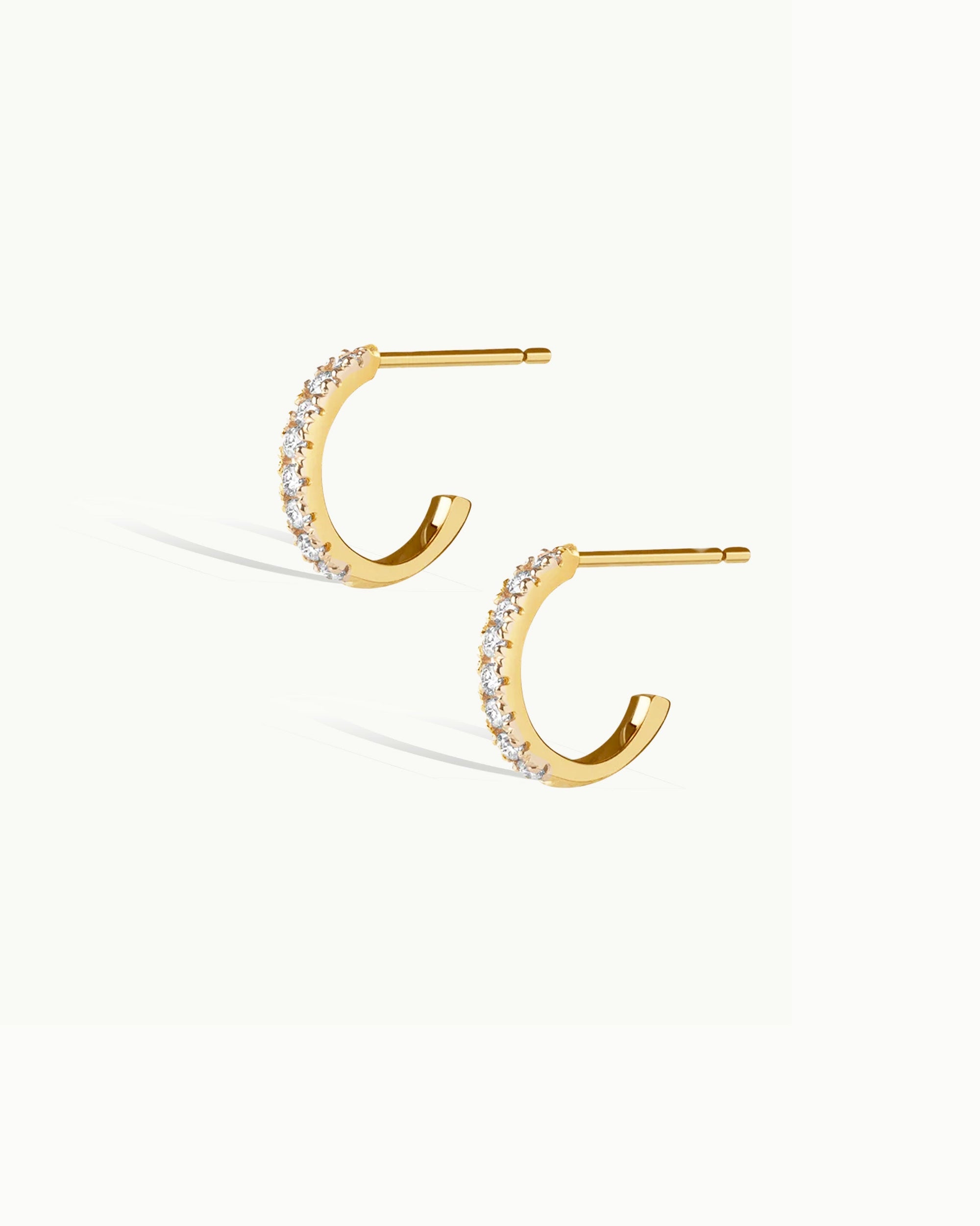 La La Land Diamond Hoop Earrings No. 1 14k