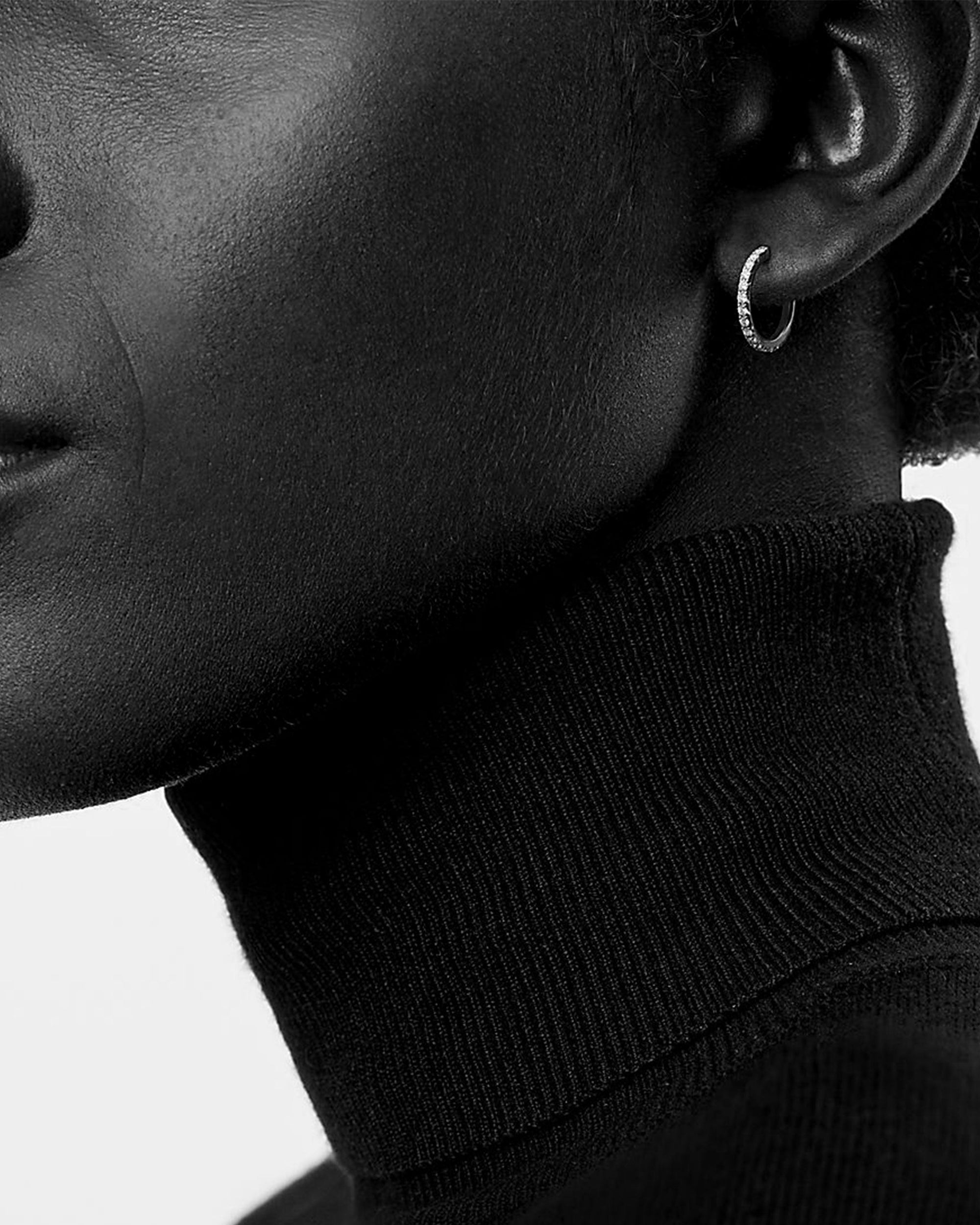 La La Land Diamond Hoop Earrings No. 4 14k