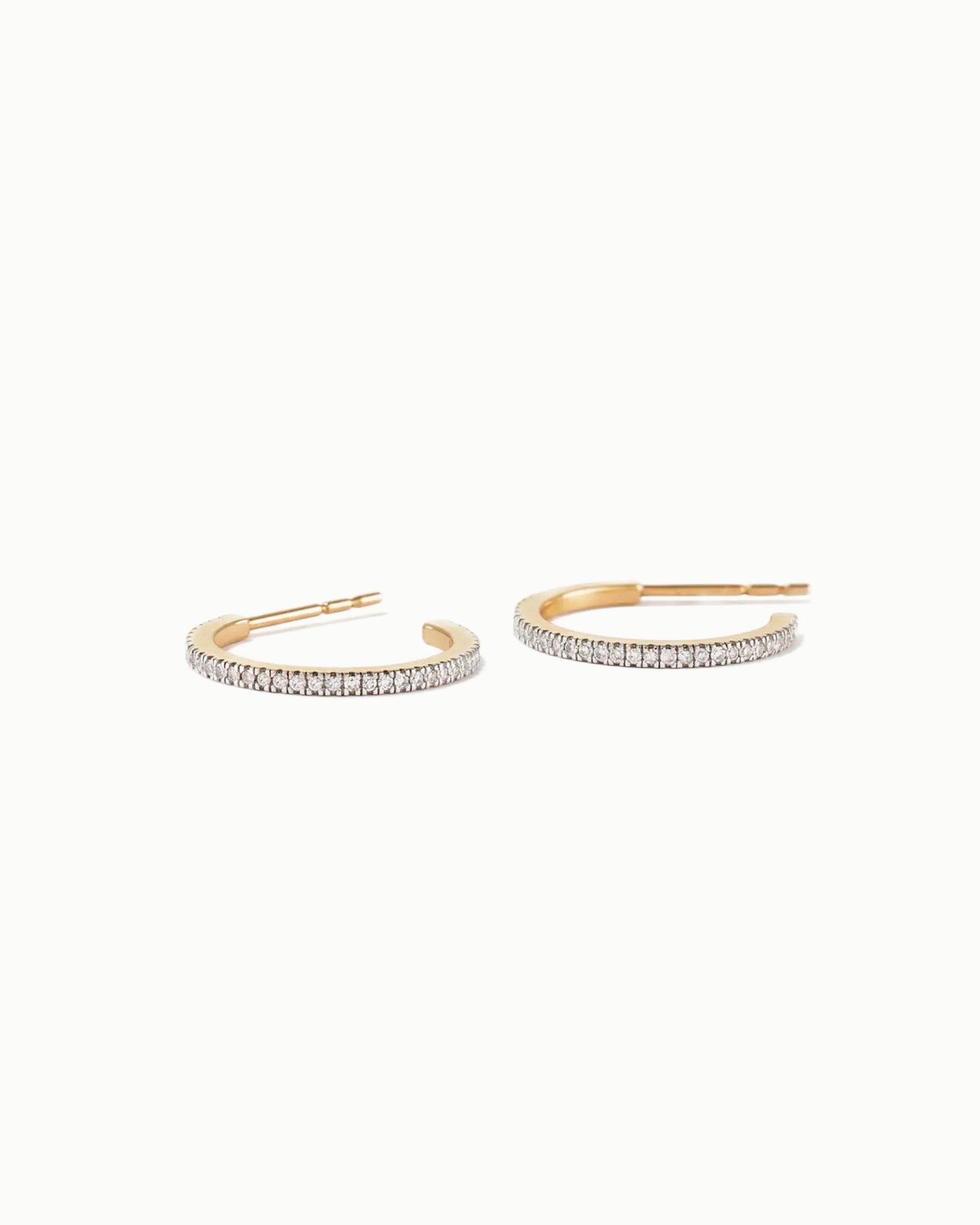 La La Land Diamond Hoop Earrings No. 4 14k