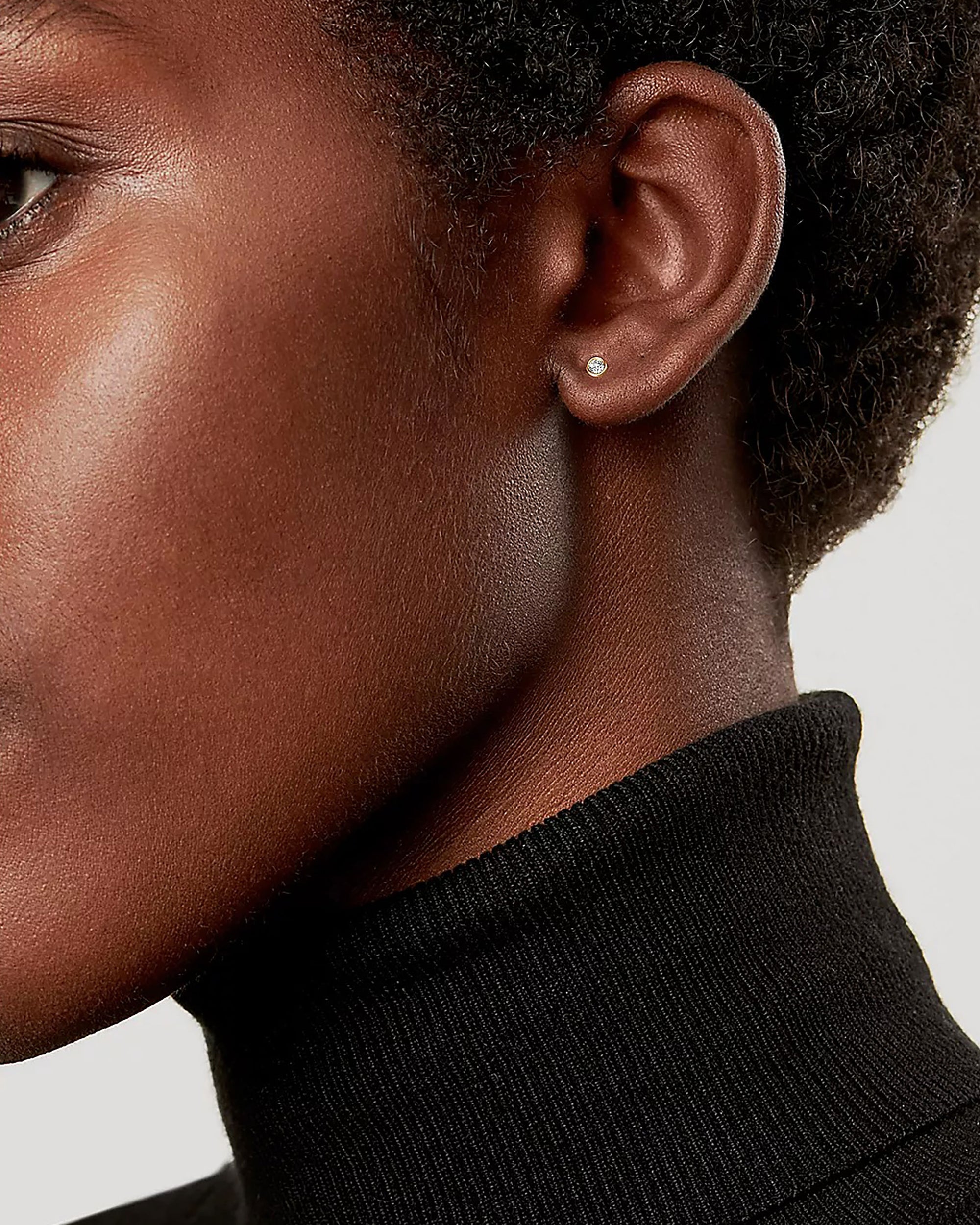 Soleil No. 2 Diamond Mini Stud Earrings 14k