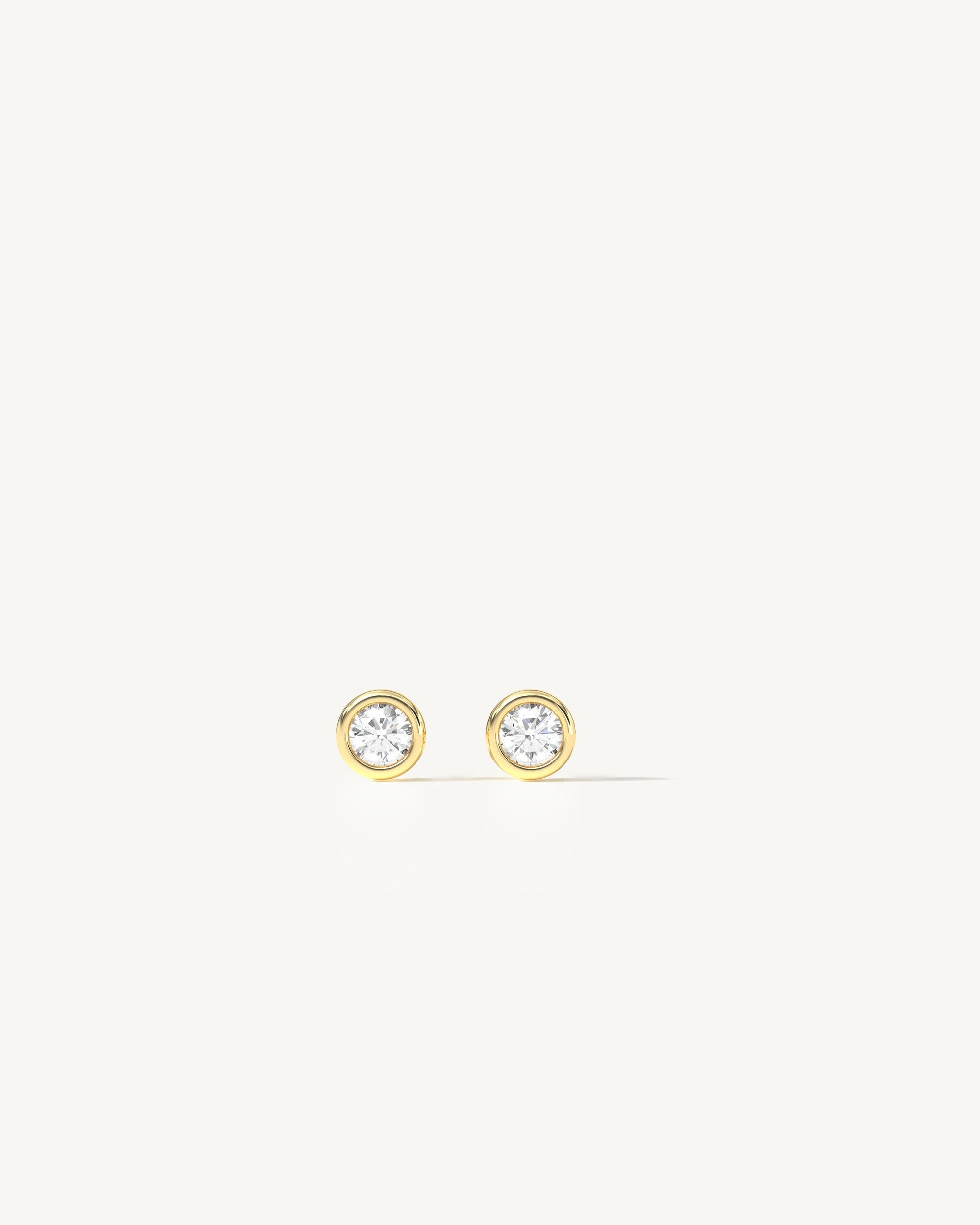 Soleil No. 2 Diamond Mini Stud Earrings 14k