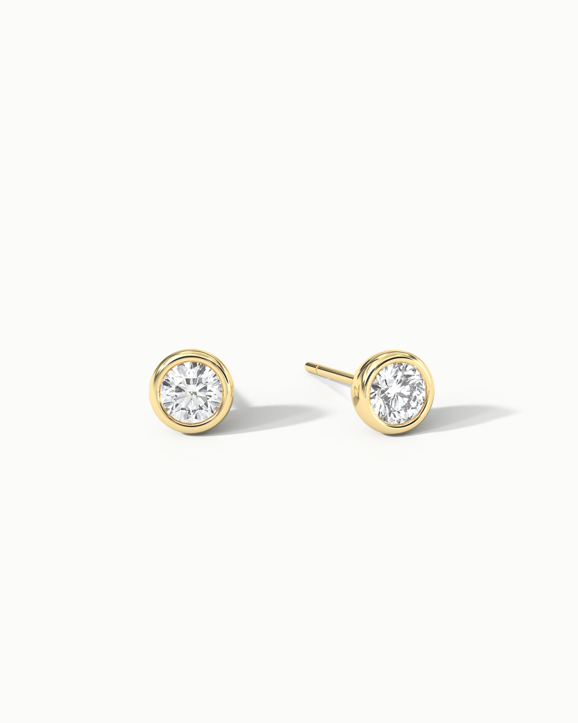 Soleil No. 5 Diamond Grande Stud Earrings 14k