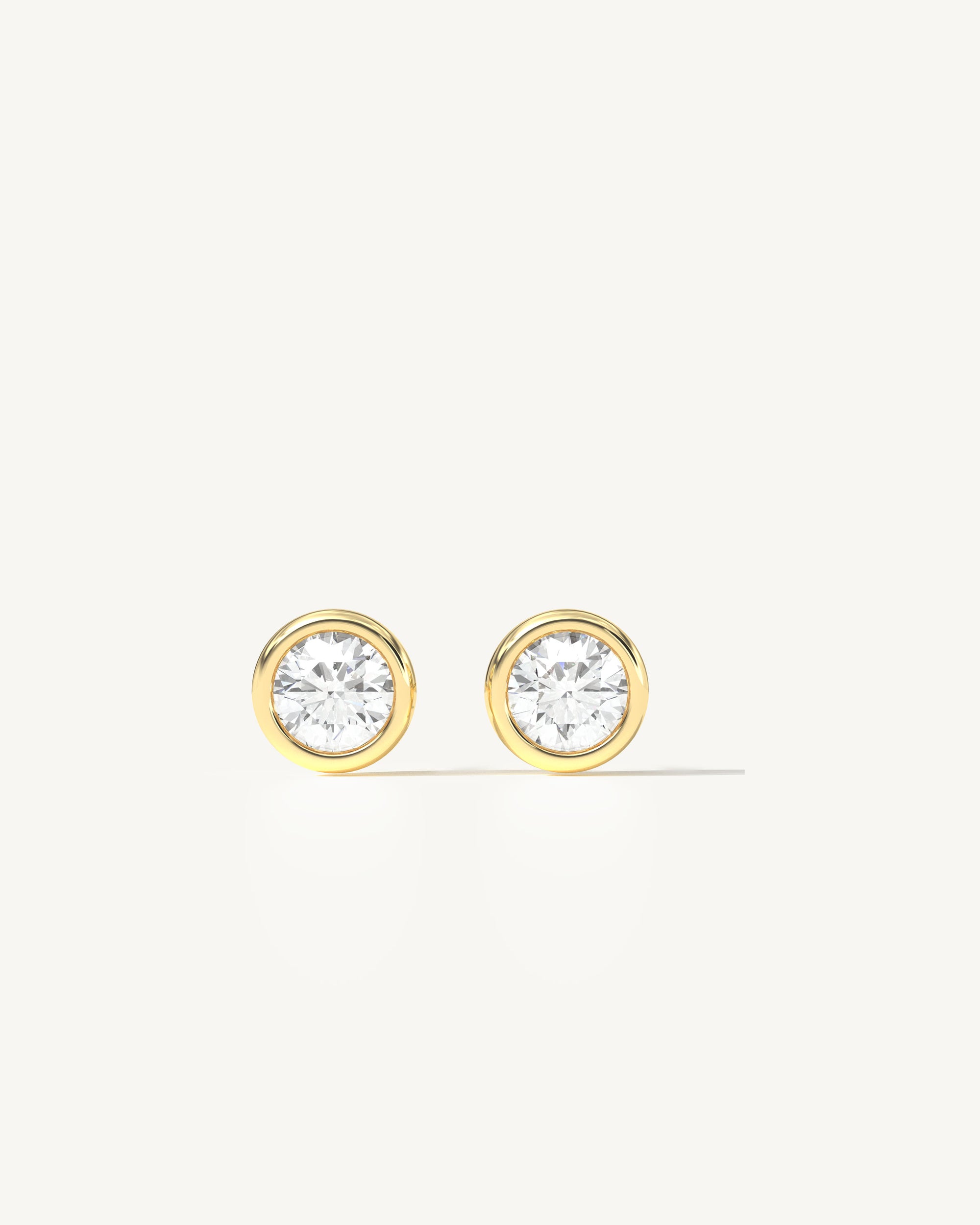 Soleil No. 5 Diamond Grande Stud Earrings 14k