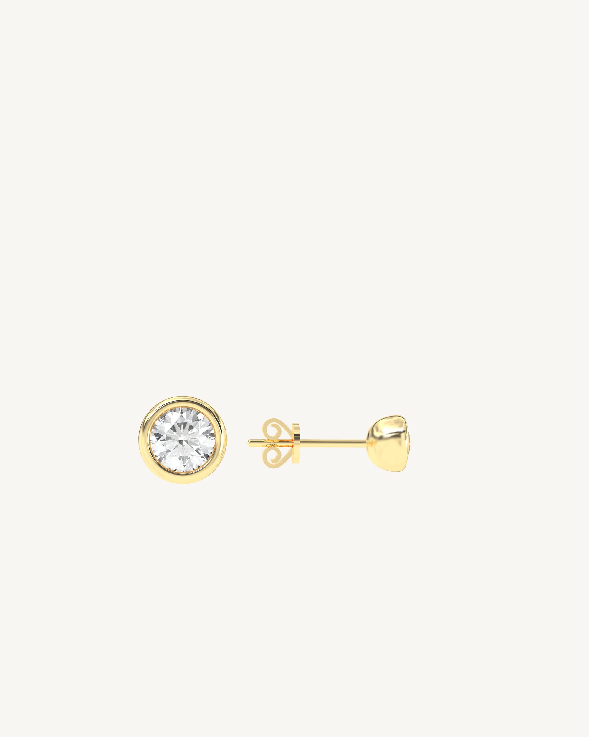 Soleil No. 5 Diamond Grande Stud Earrings 14k