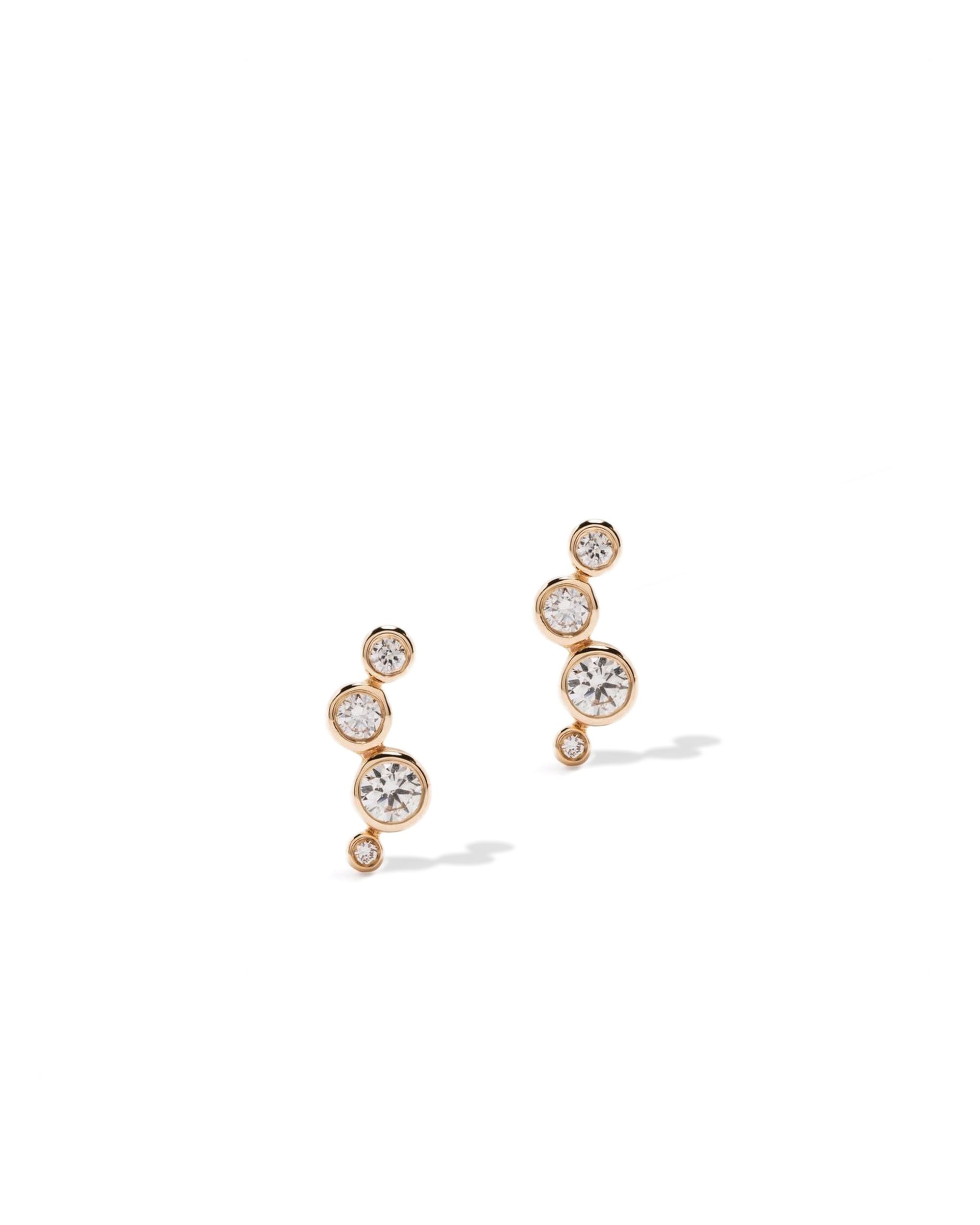 Clubhouse Diamond Stud Earrings 14k