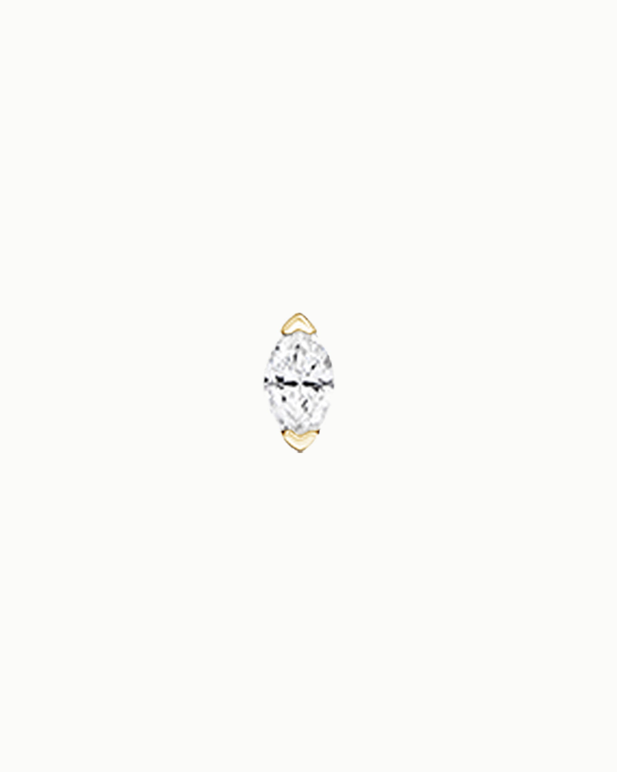 Linea Marquise Diamond Stud Earrings 14k