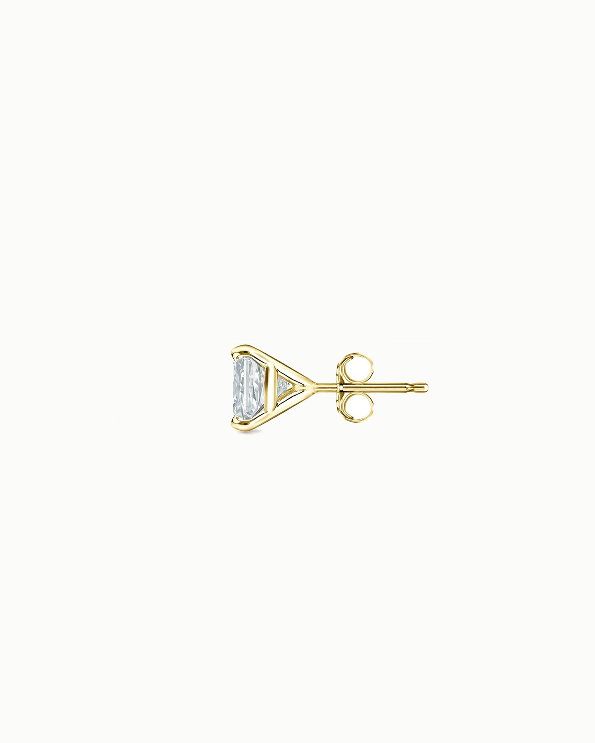 Linea Princess Martini Diamond Stud Earrings 14k