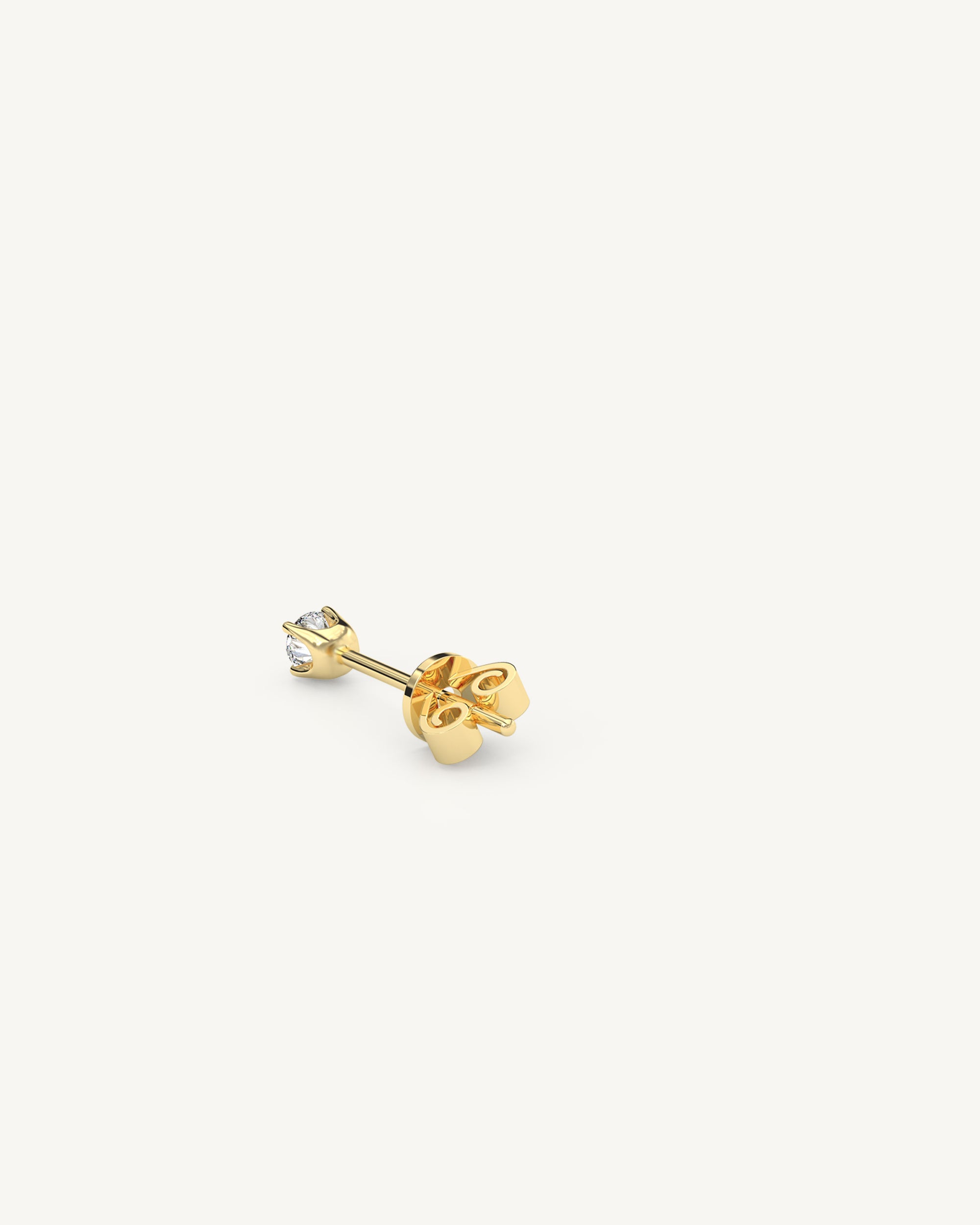 Louvre I Petite Diamond Stud Earrings 14k