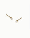 Villanueva Tiny Diamond Stud Earrings 14k