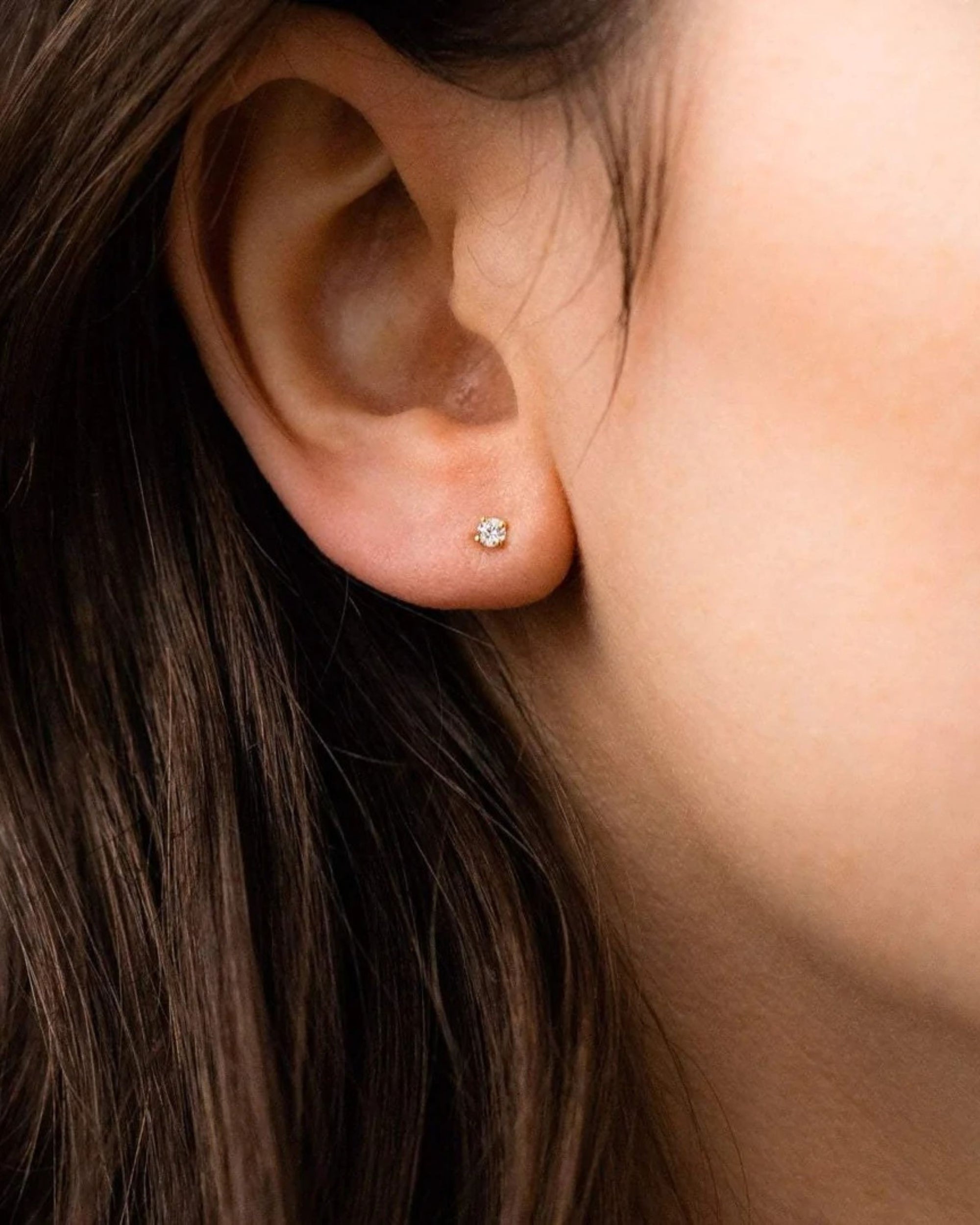 Villanueva Tiny Diamond Stud Earrings 14k