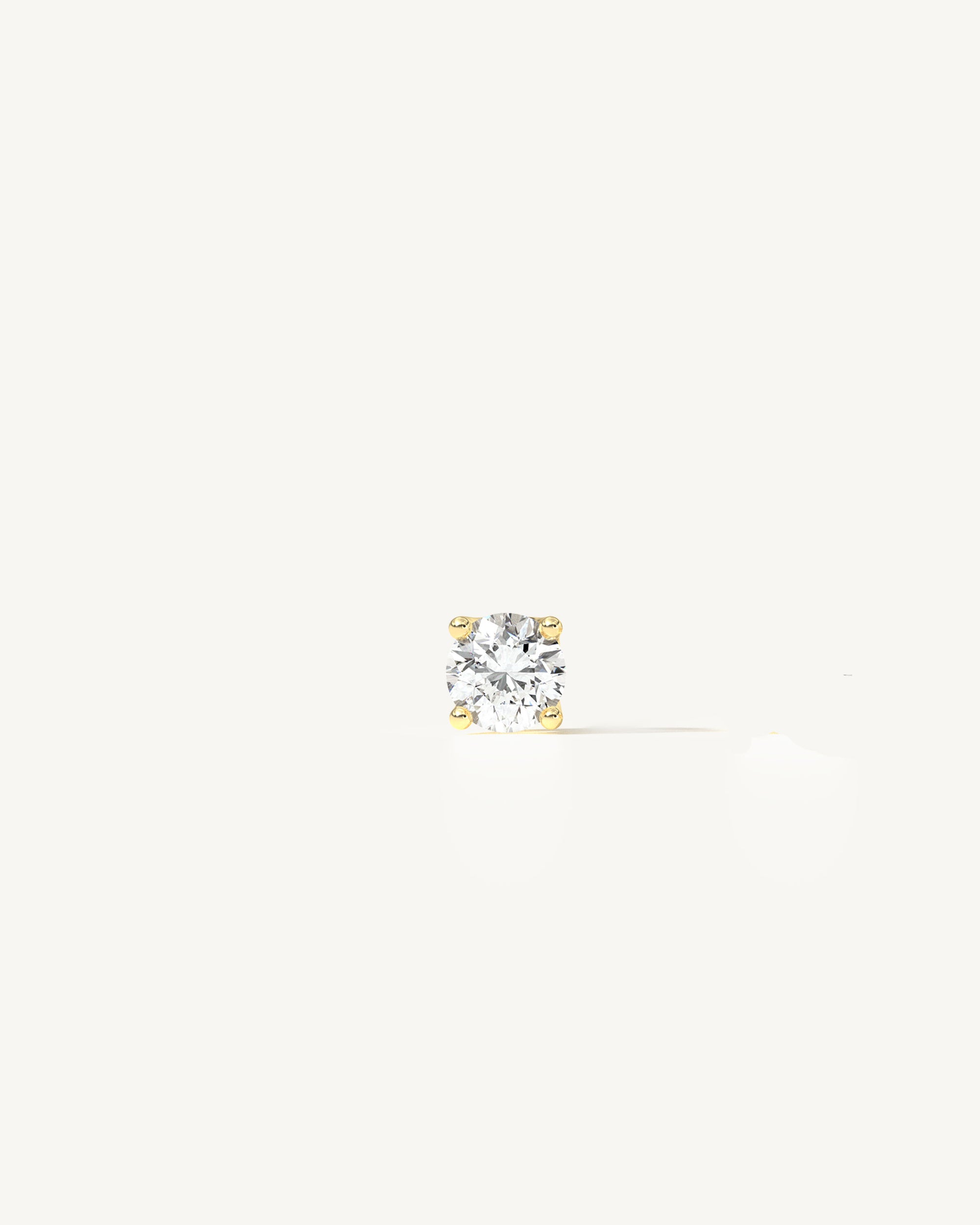 Louvre I Petite Diamond Stud Earrings 14k