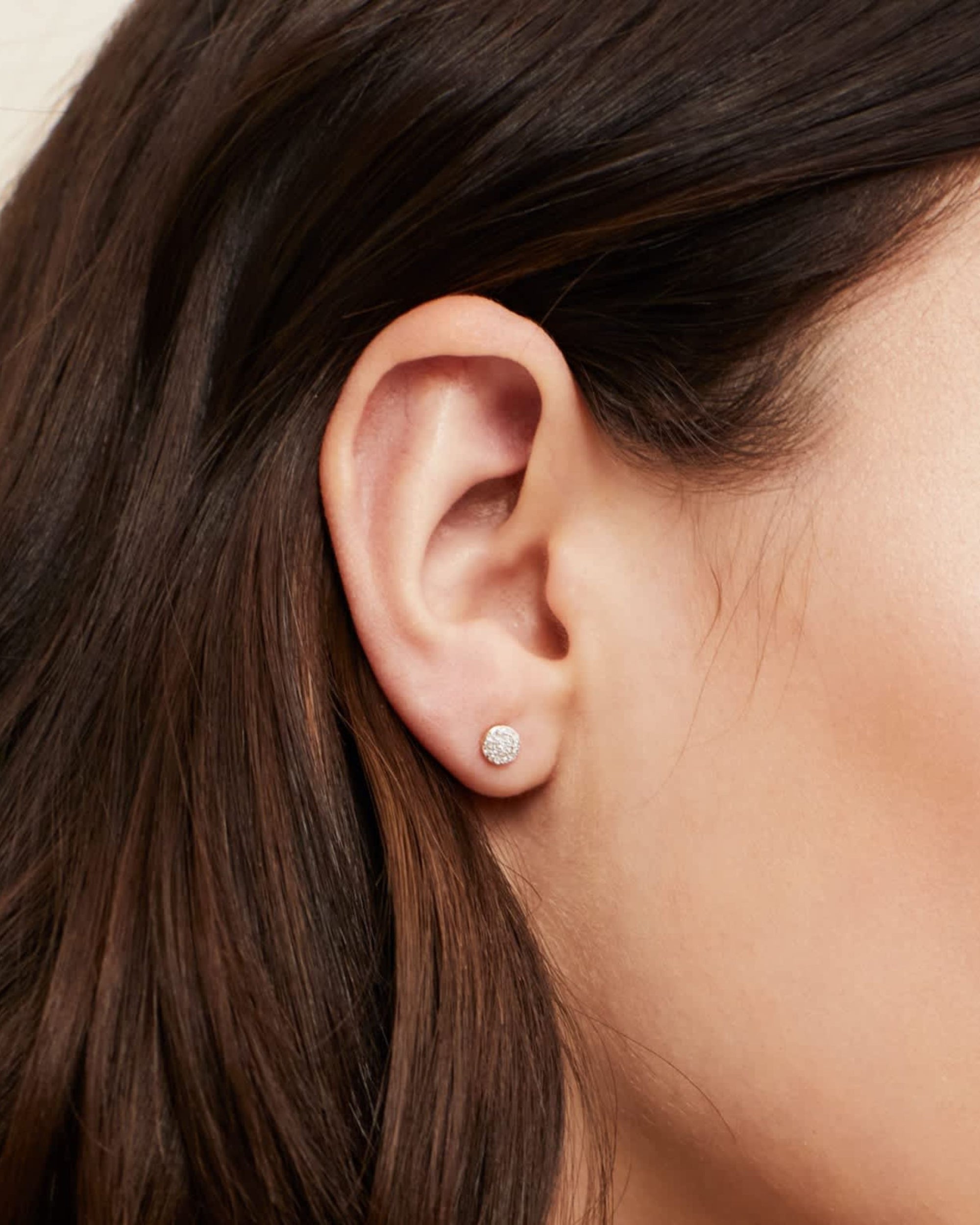 Amalfi Legacy Pave Diamond Stud Earrings 14k