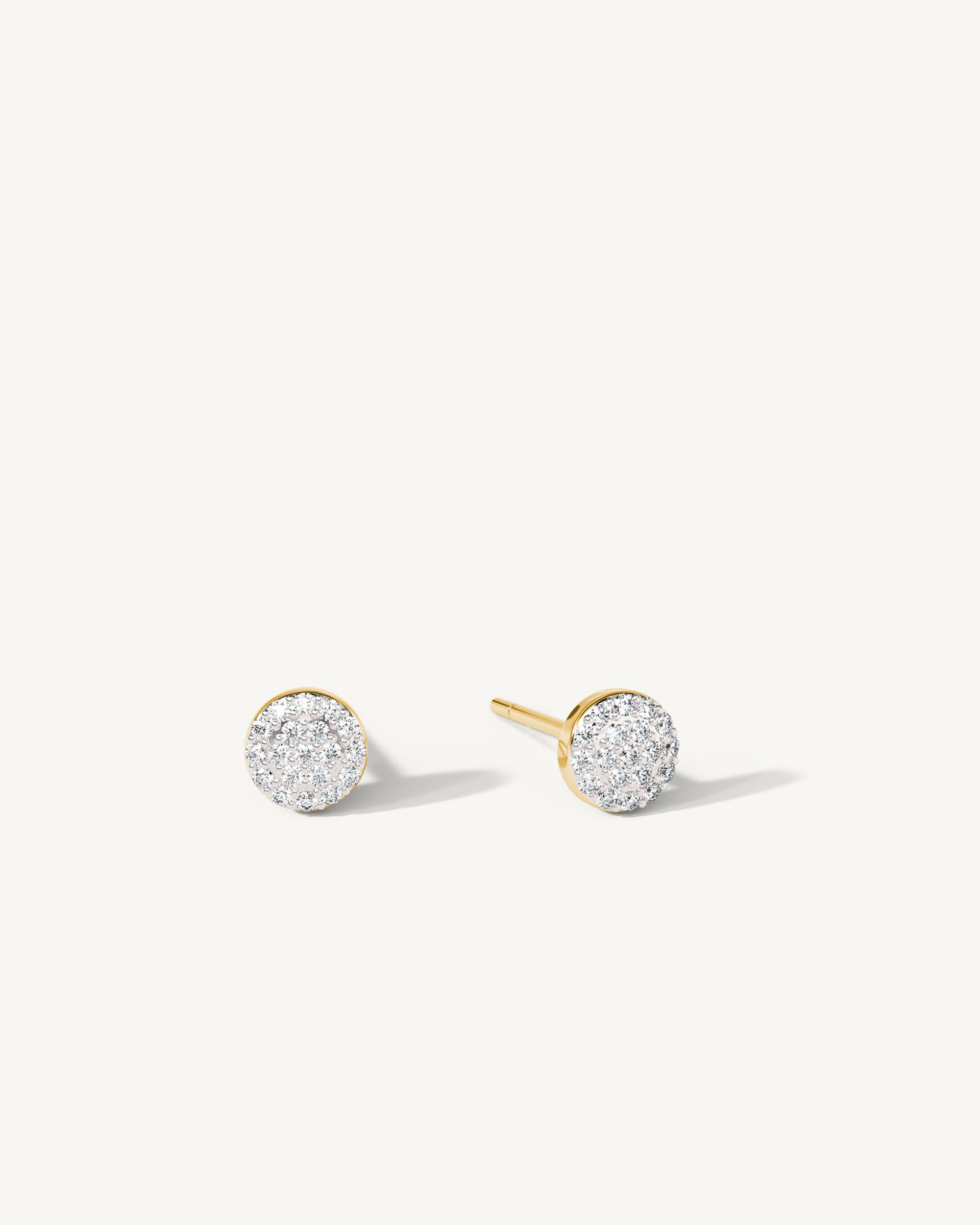 Amalfi Legacy Pave Diamond Stud Earrings 14k