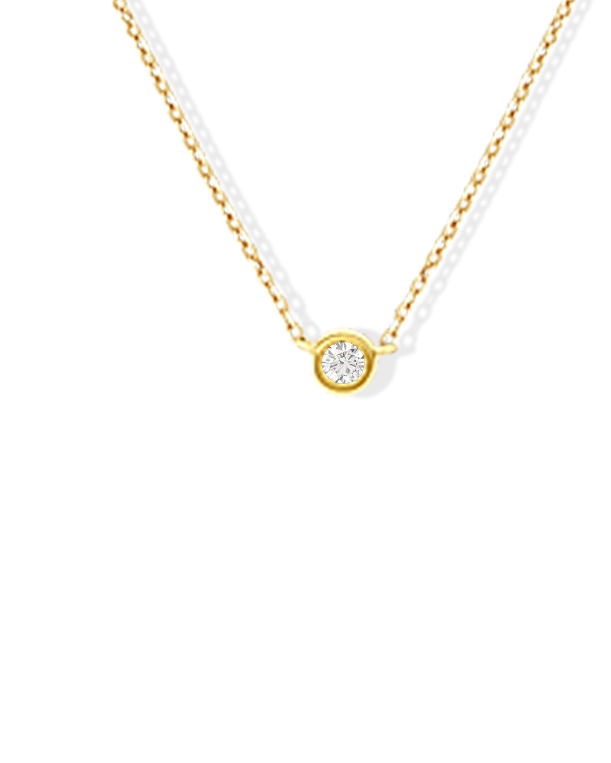 Soleil No. 1 Diamond Petite Pendant Necklace 14k