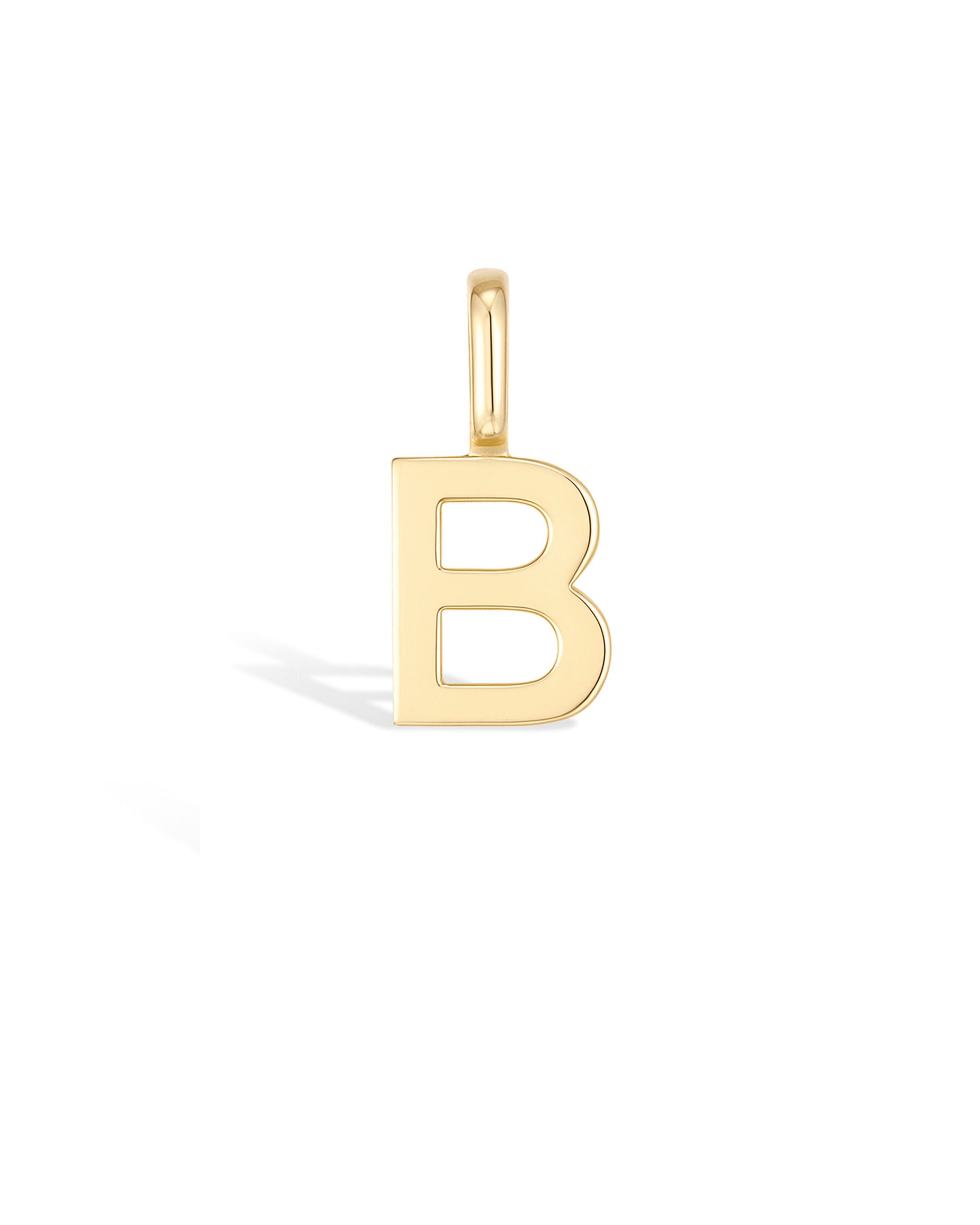 Manhattan Initial Pendant Necklace 14k (B)