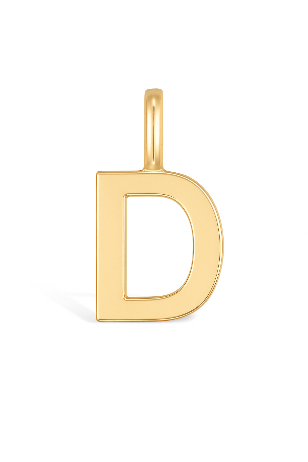 Manhattan Initial Pendant Necklace 14k (D)