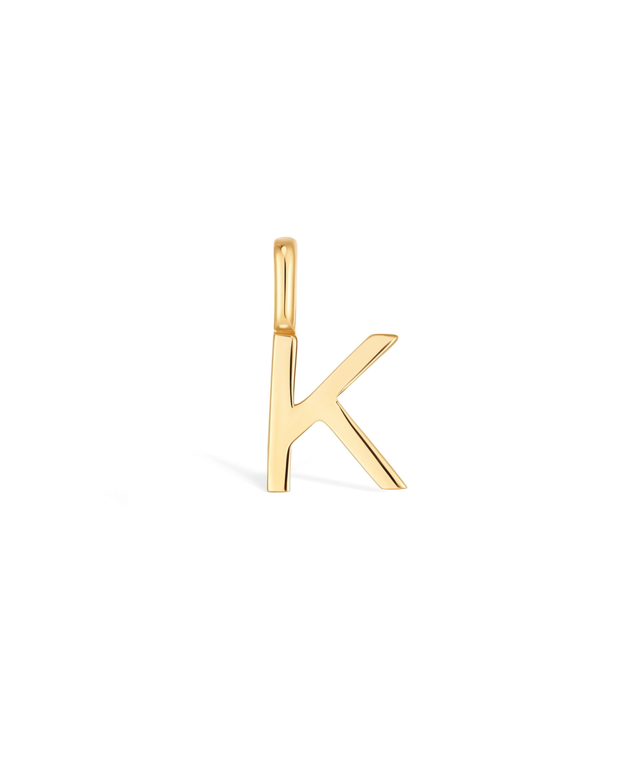 Manhattan Initial Pendant Necklace 14k (K)