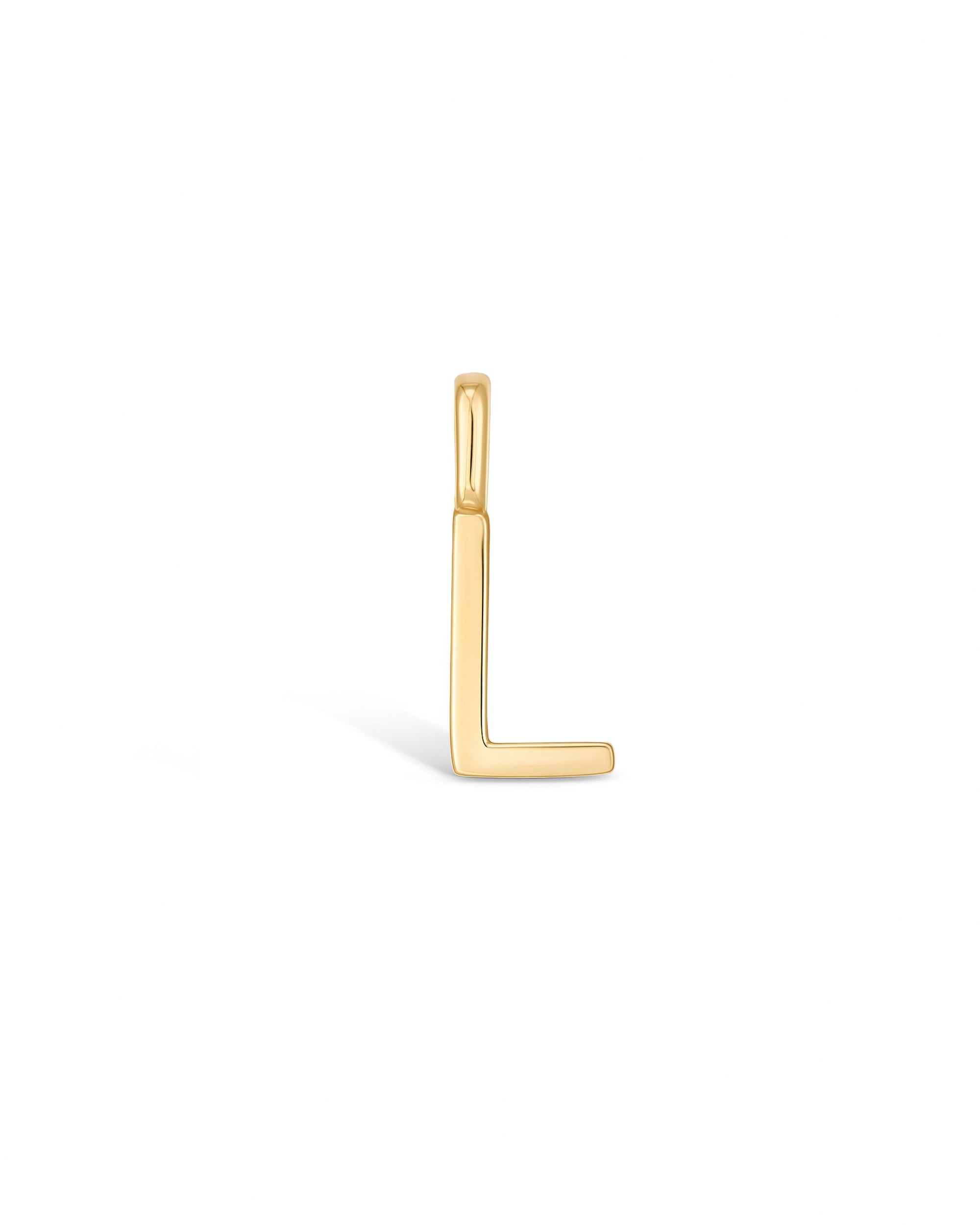 Manhattan Initial Pendant Necklace 14k (L)
