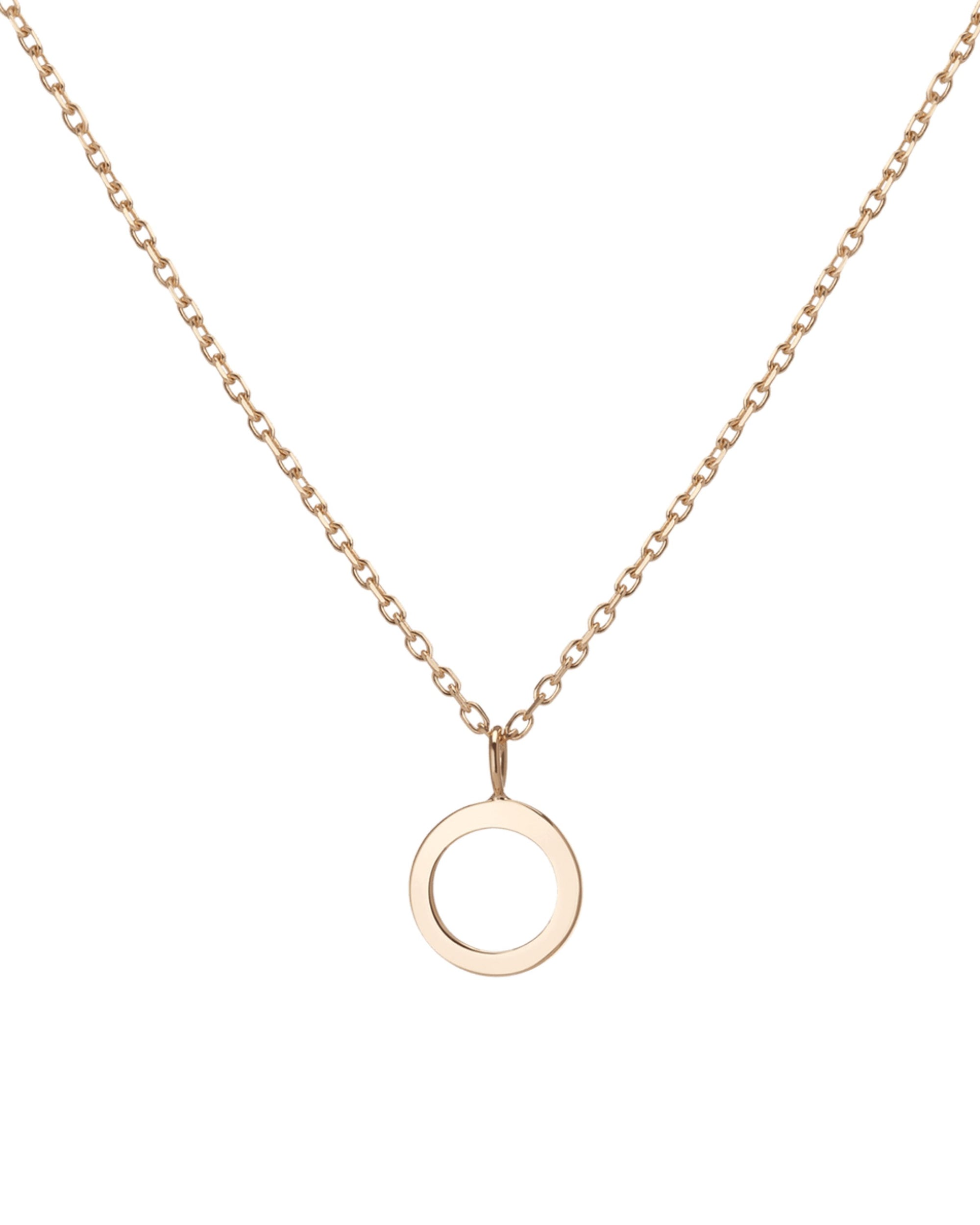 Manhattan Initial Pendant Necklace 14k (O)