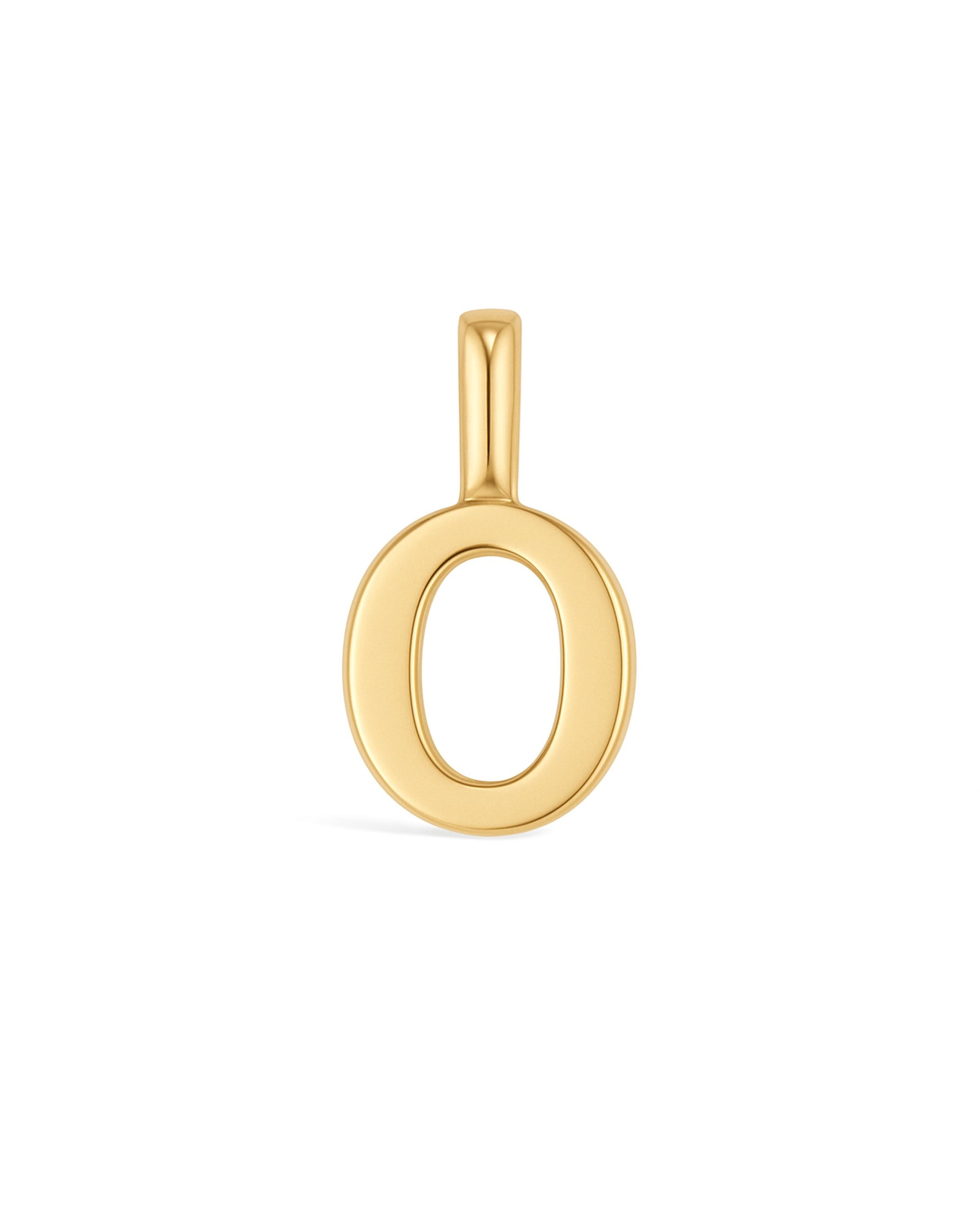 Manhattan Initial Pendant Necklace 14k (O)