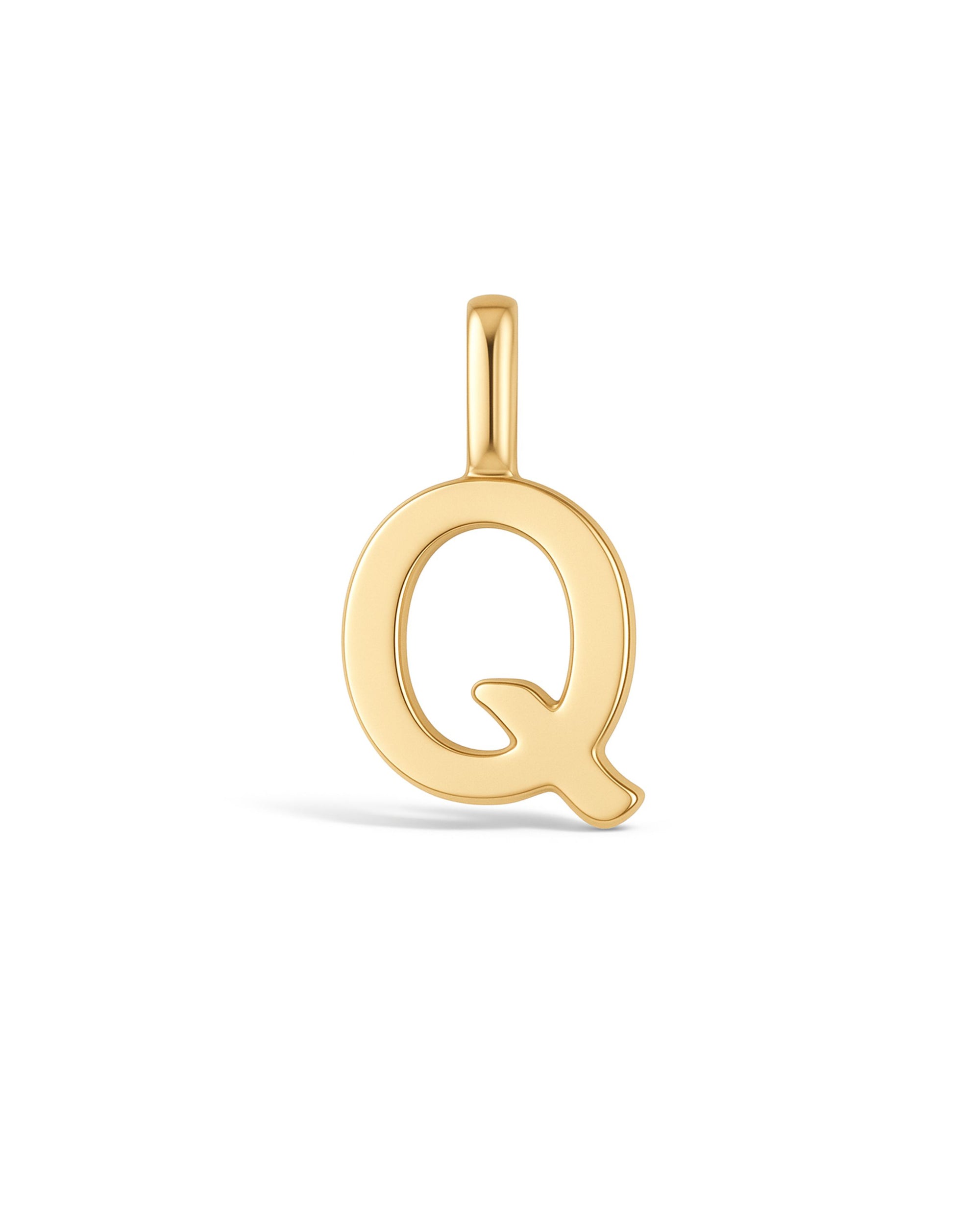 Manhattan Initial Pendant Necklace 14k (Q)