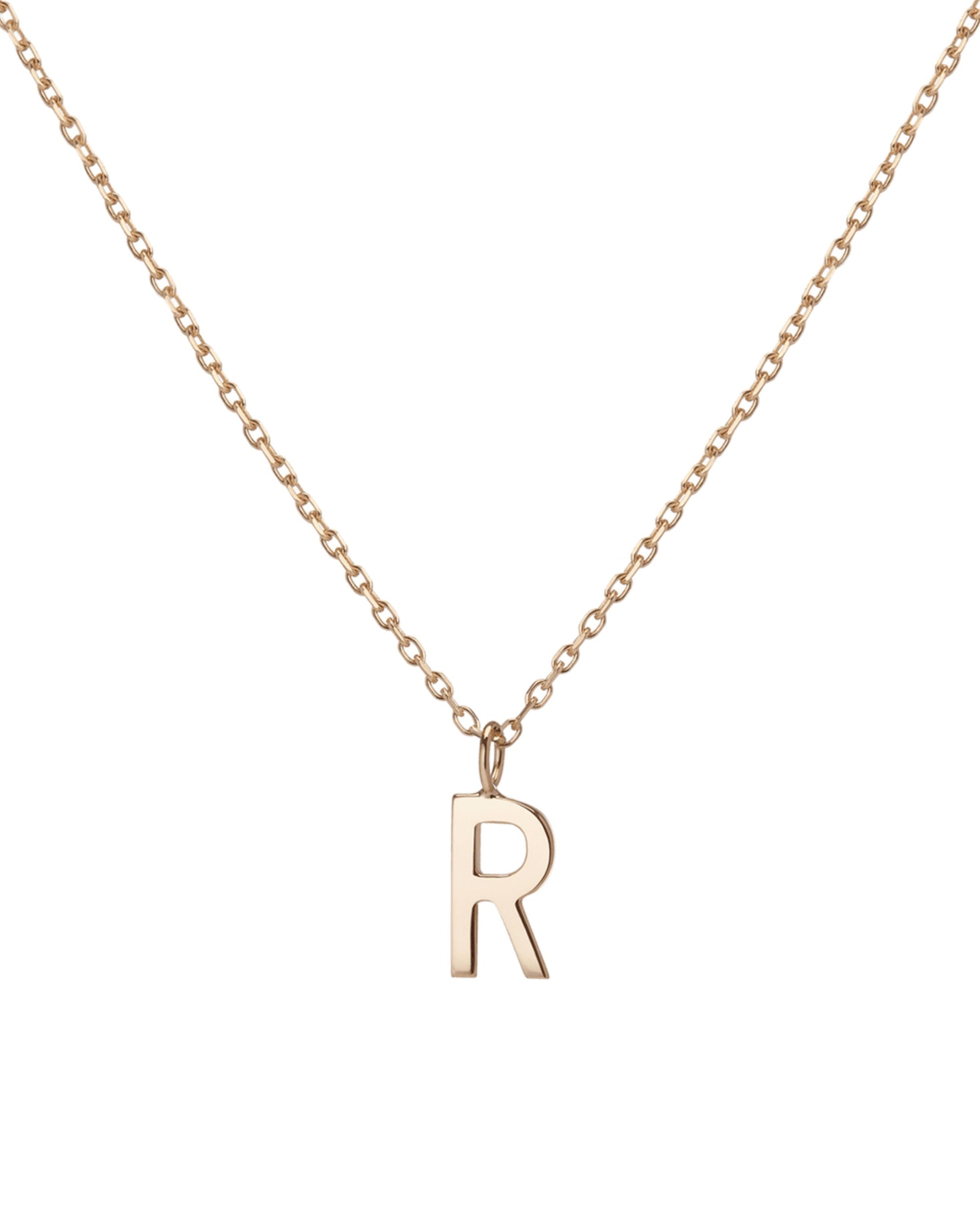Manhattan Initial Pendant Necklace 14k (R)