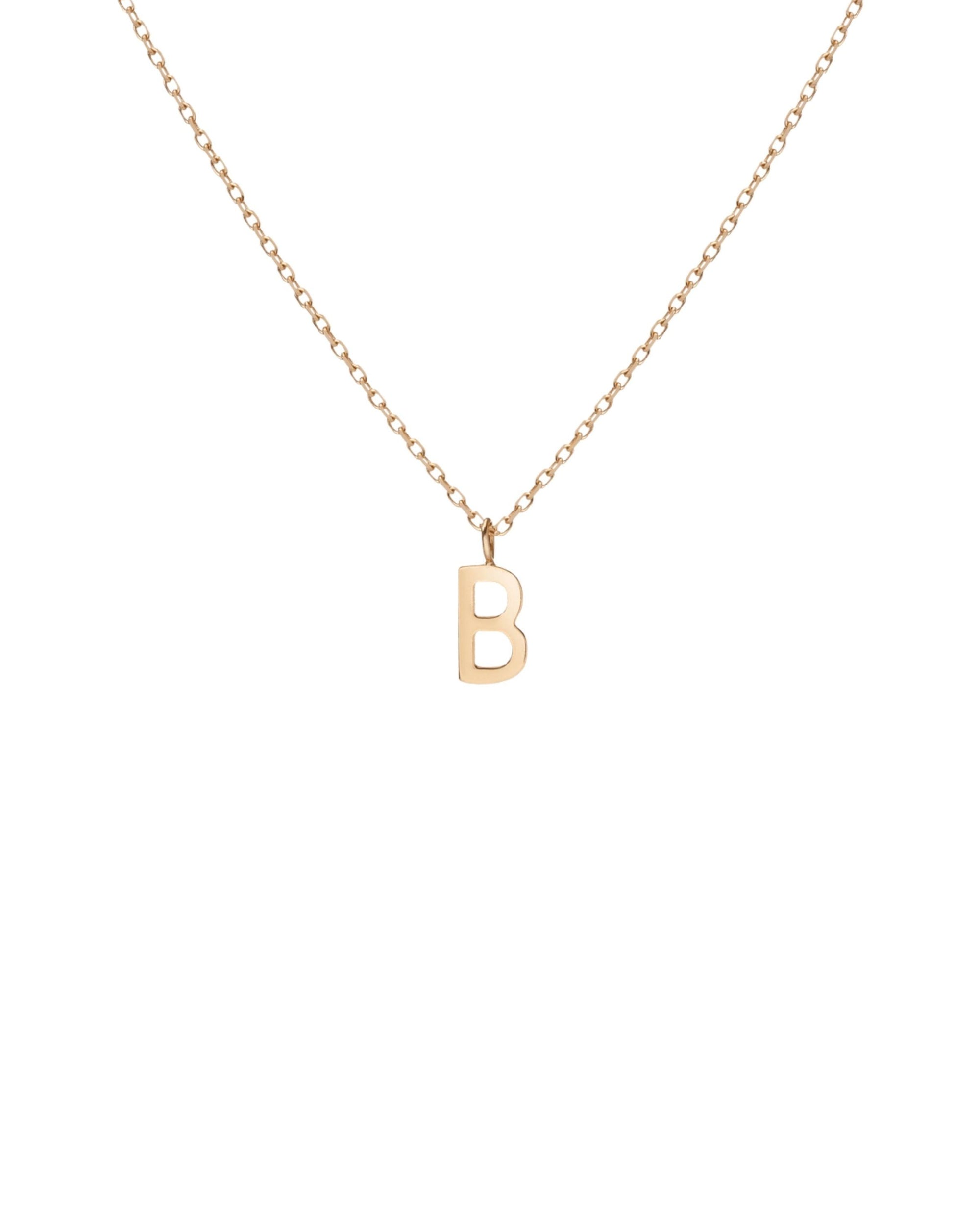 Manhattan Initial Pendant Necklace 14k (B)