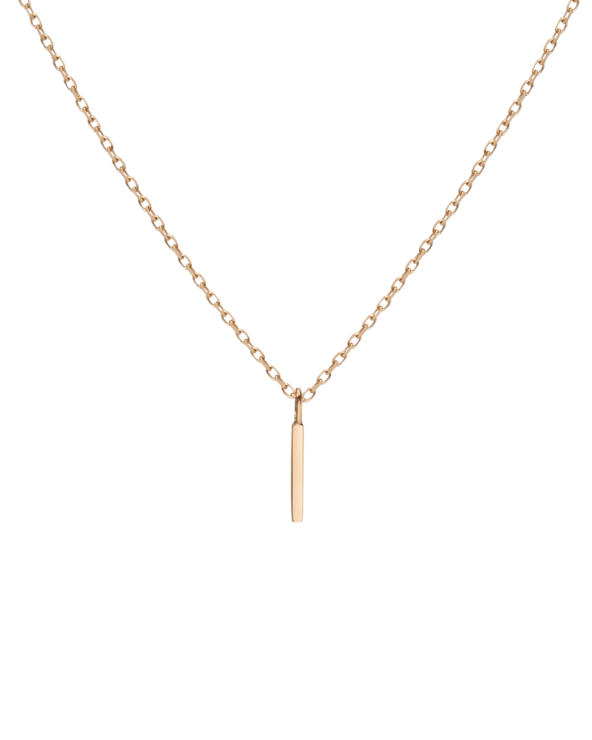 Manhattan Initial Pendant Necklace 14k (I)