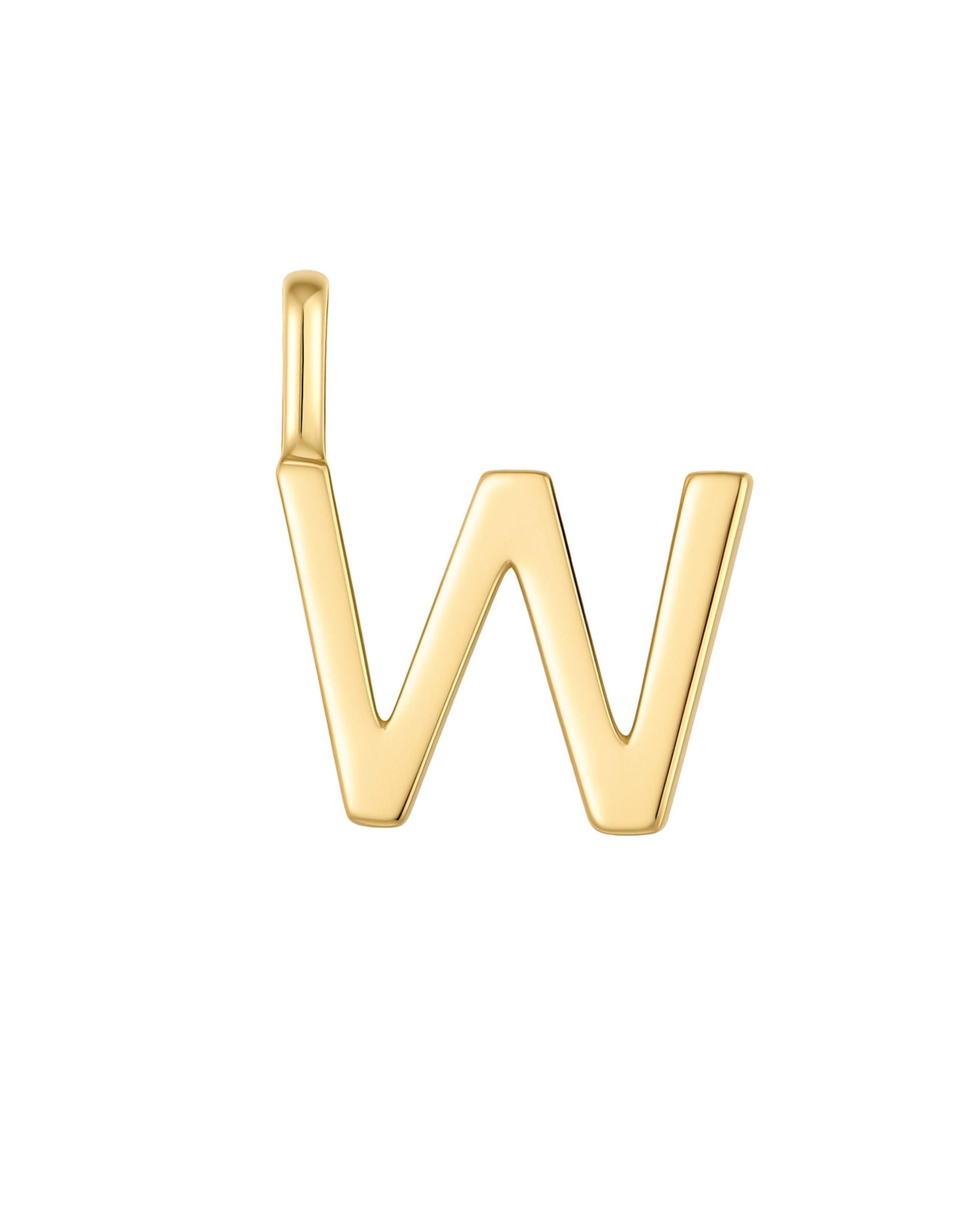 Manhattan Initial Pendant Necklace 14k (W)