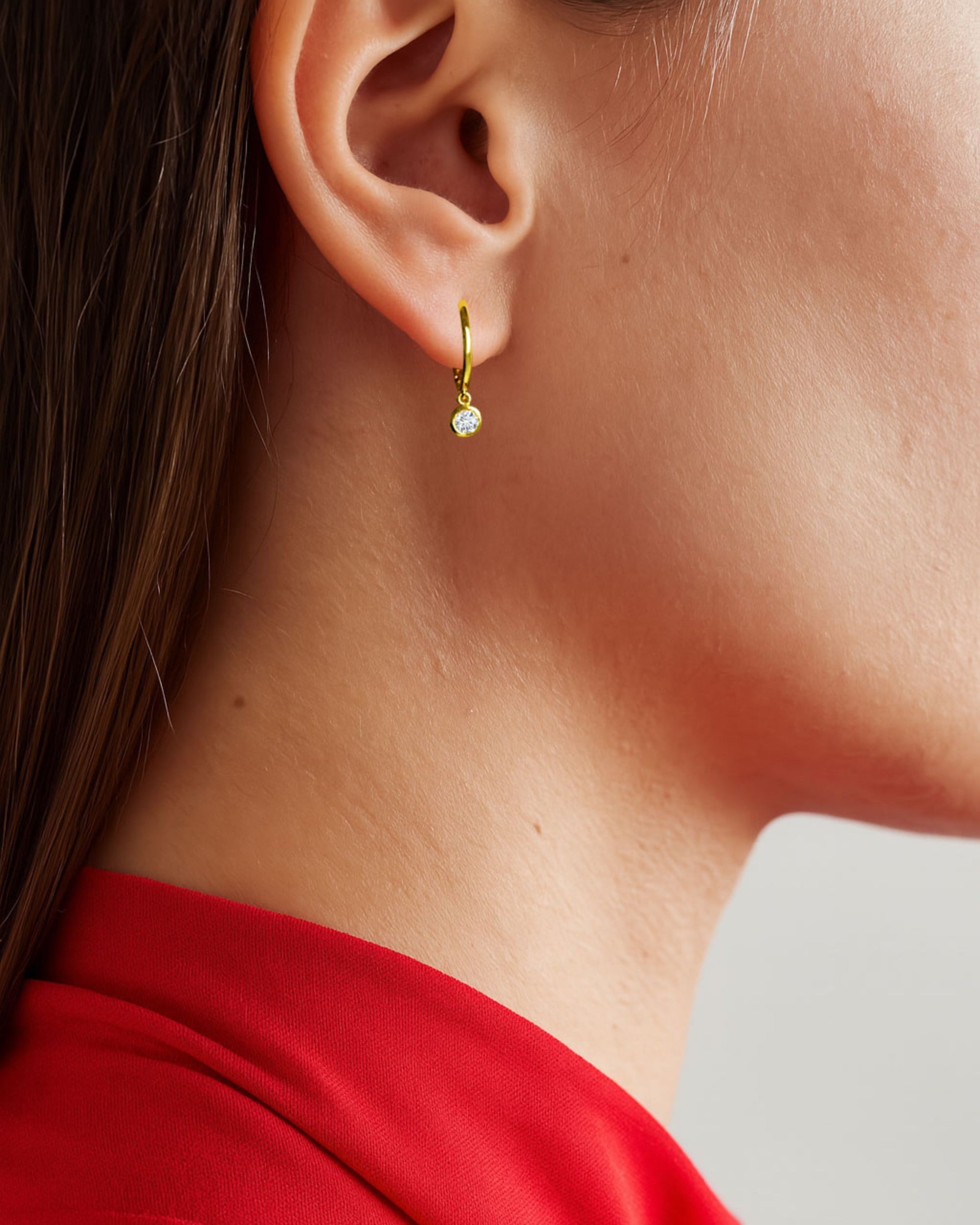 Valencia Diamond Drop Earrings 14k