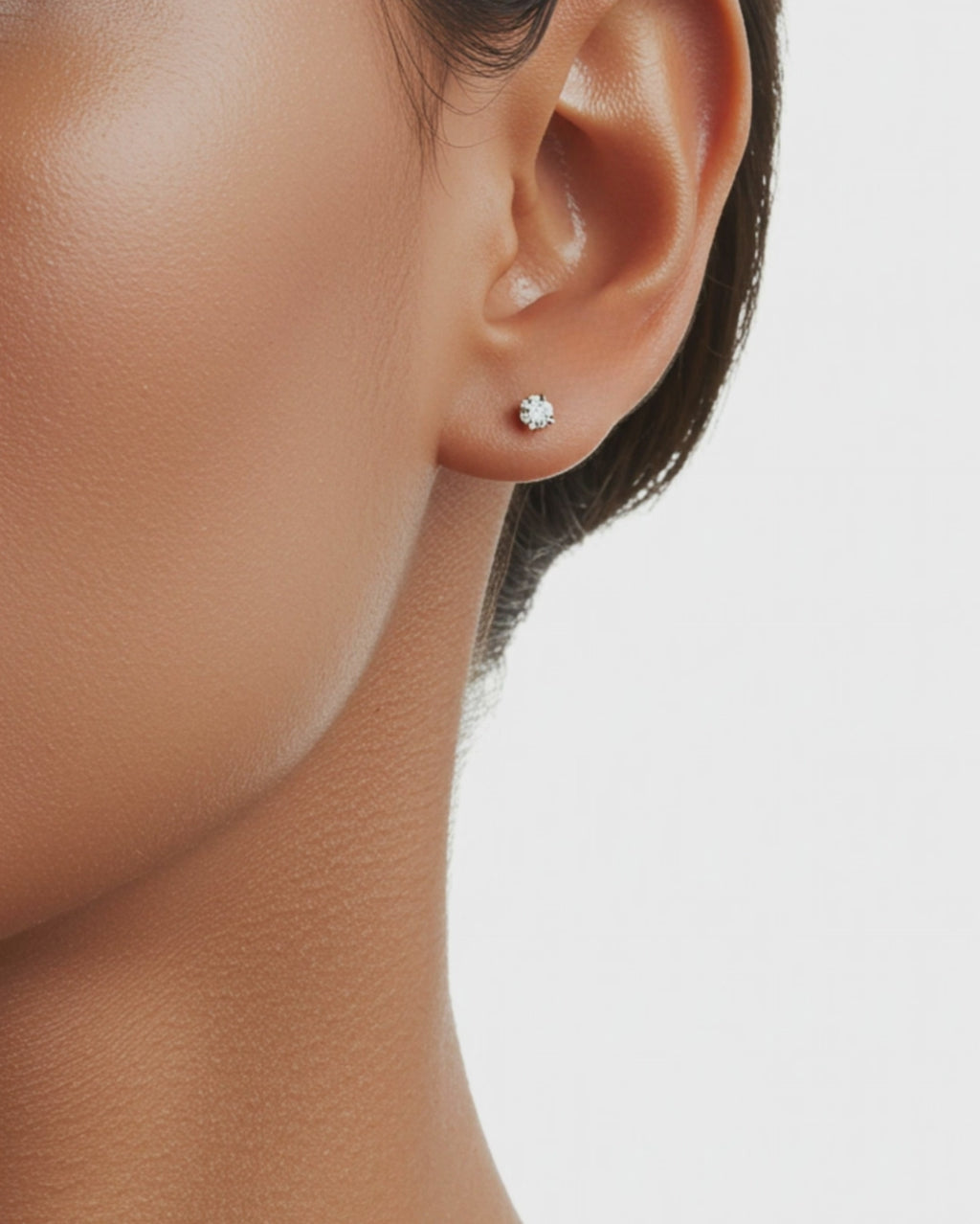 Louvre II Mini Diamond Stud Earrings 14k video