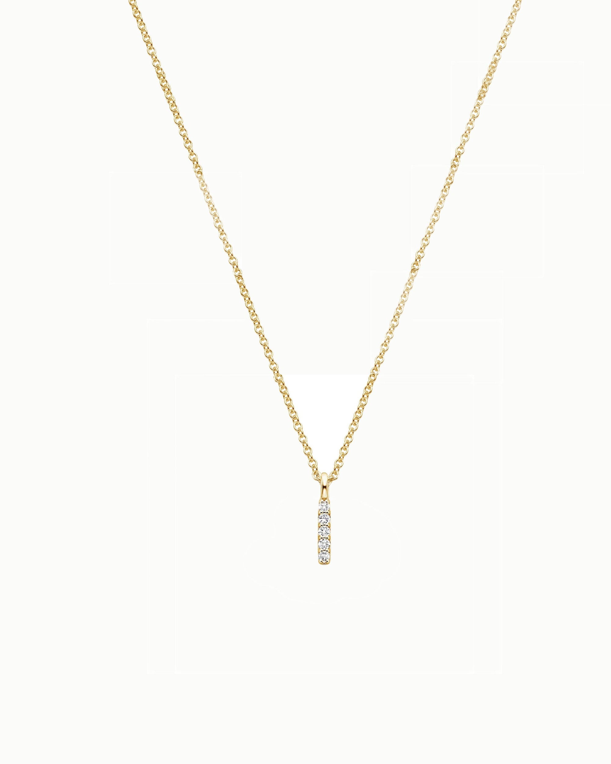 Maui Honeymoon Bar Diamond Pendant Necklace