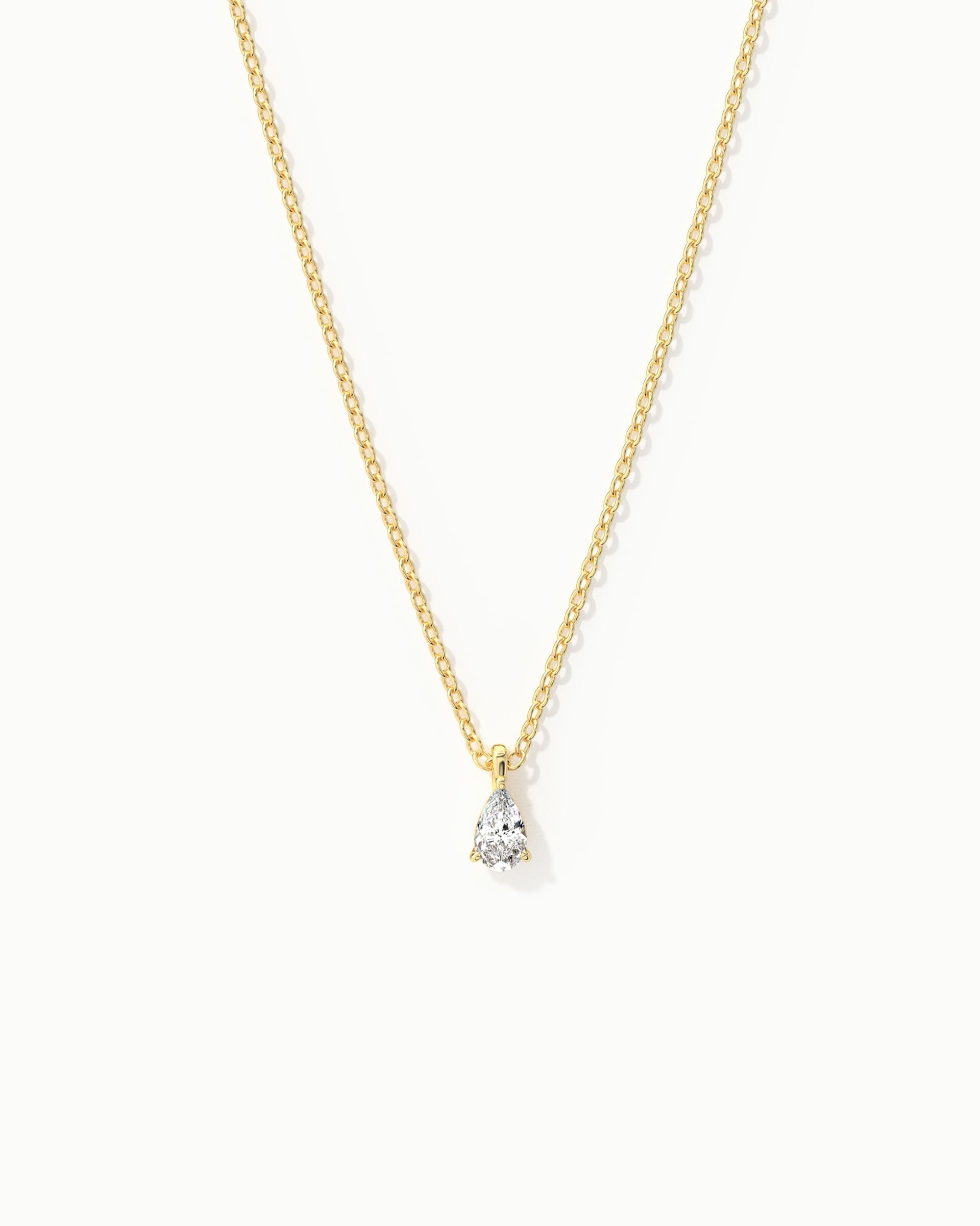 Linea Pear Diamond Pendant Necklace