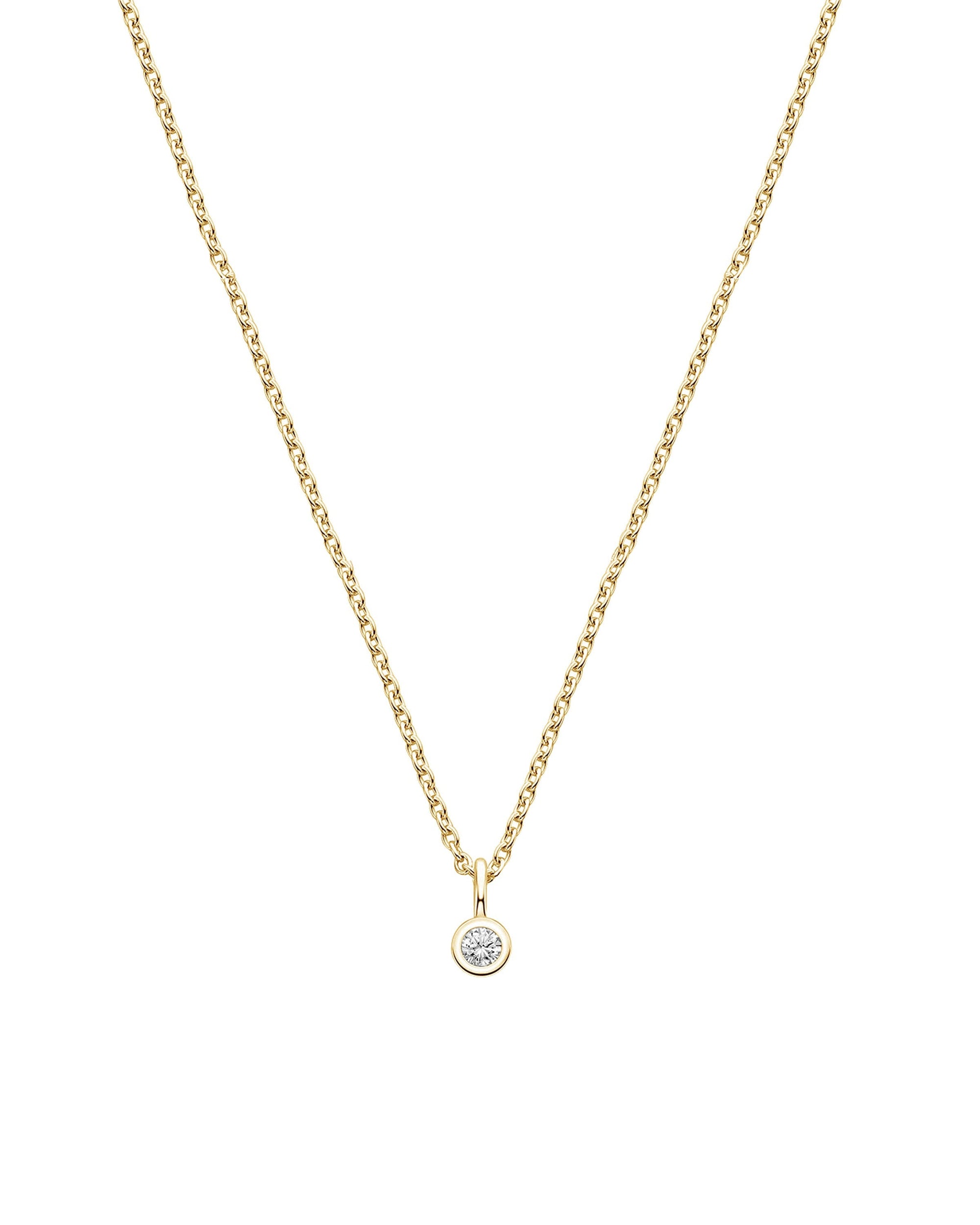 Heritage Solitaire Petite Diamond Pendant Necklace